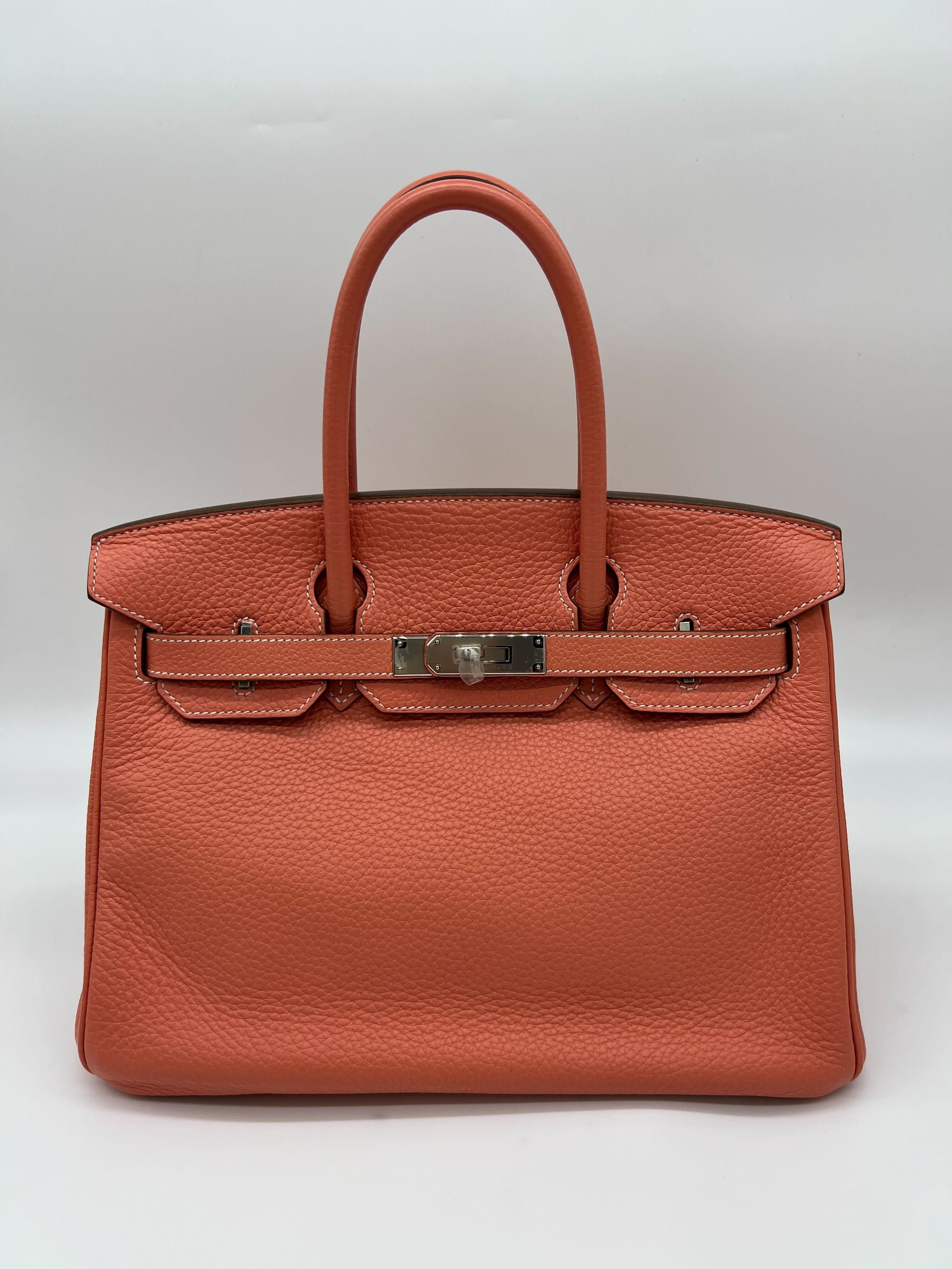 Hermès Birkin 30 Crevette Togo Palladium Hardware