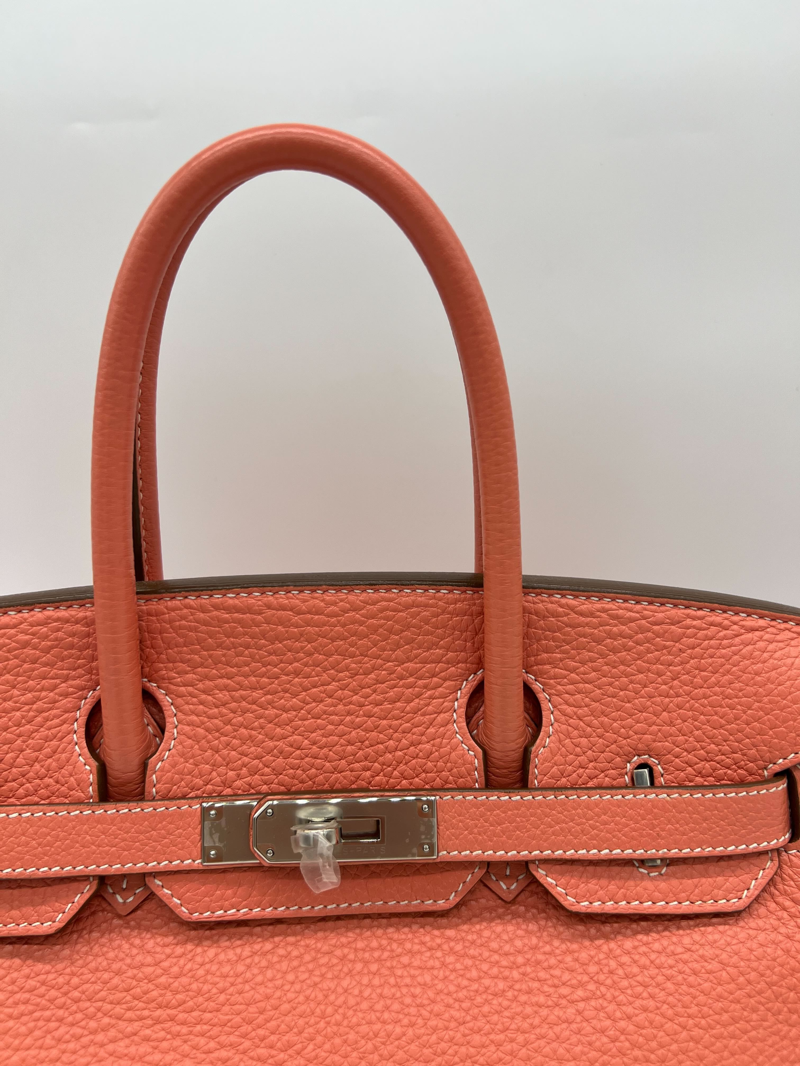 Hermès Birkin 30 Crevette Togo Palladium Hardware