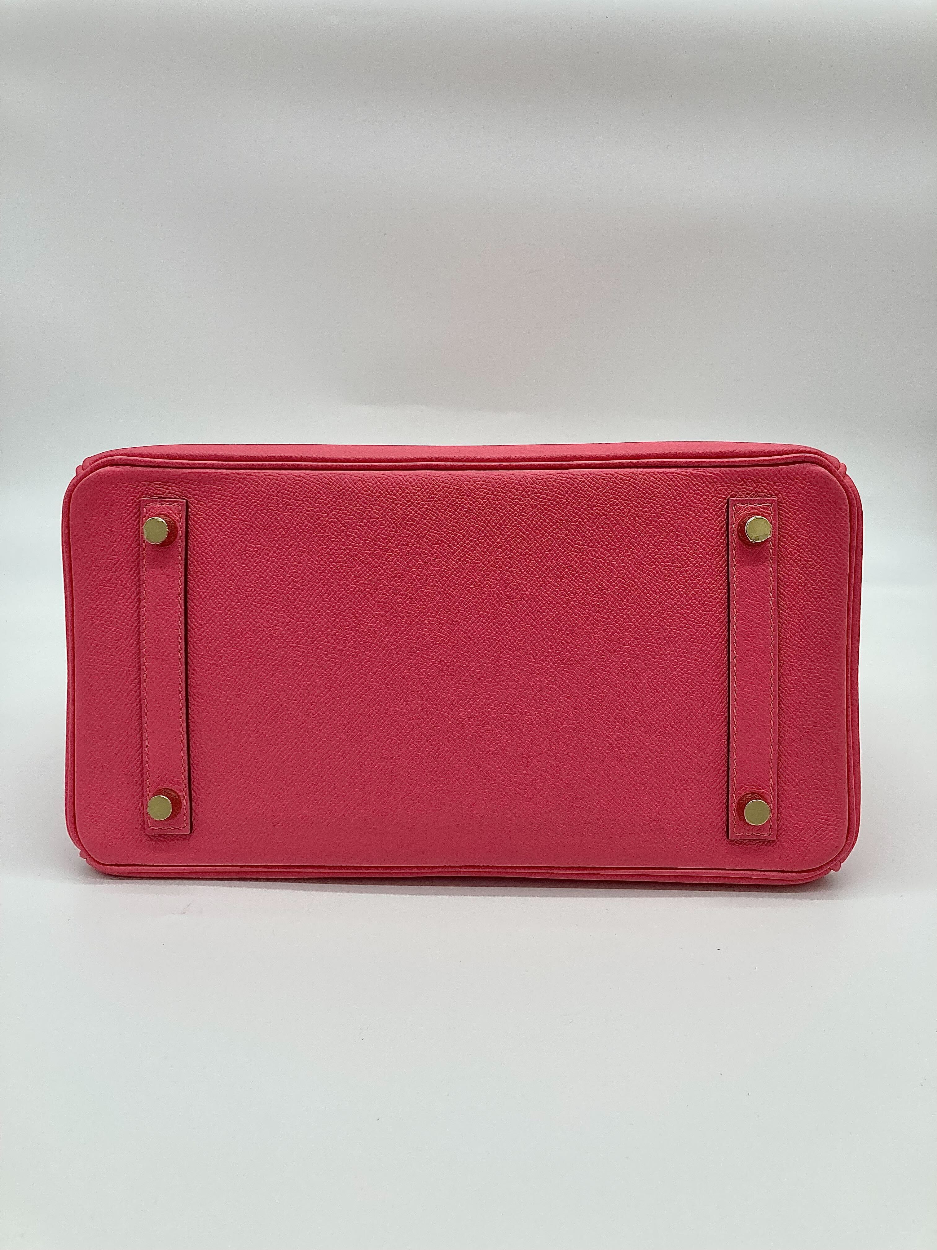 Hermès Birkin 30 Epsom Rose Azalee Gold Hardware