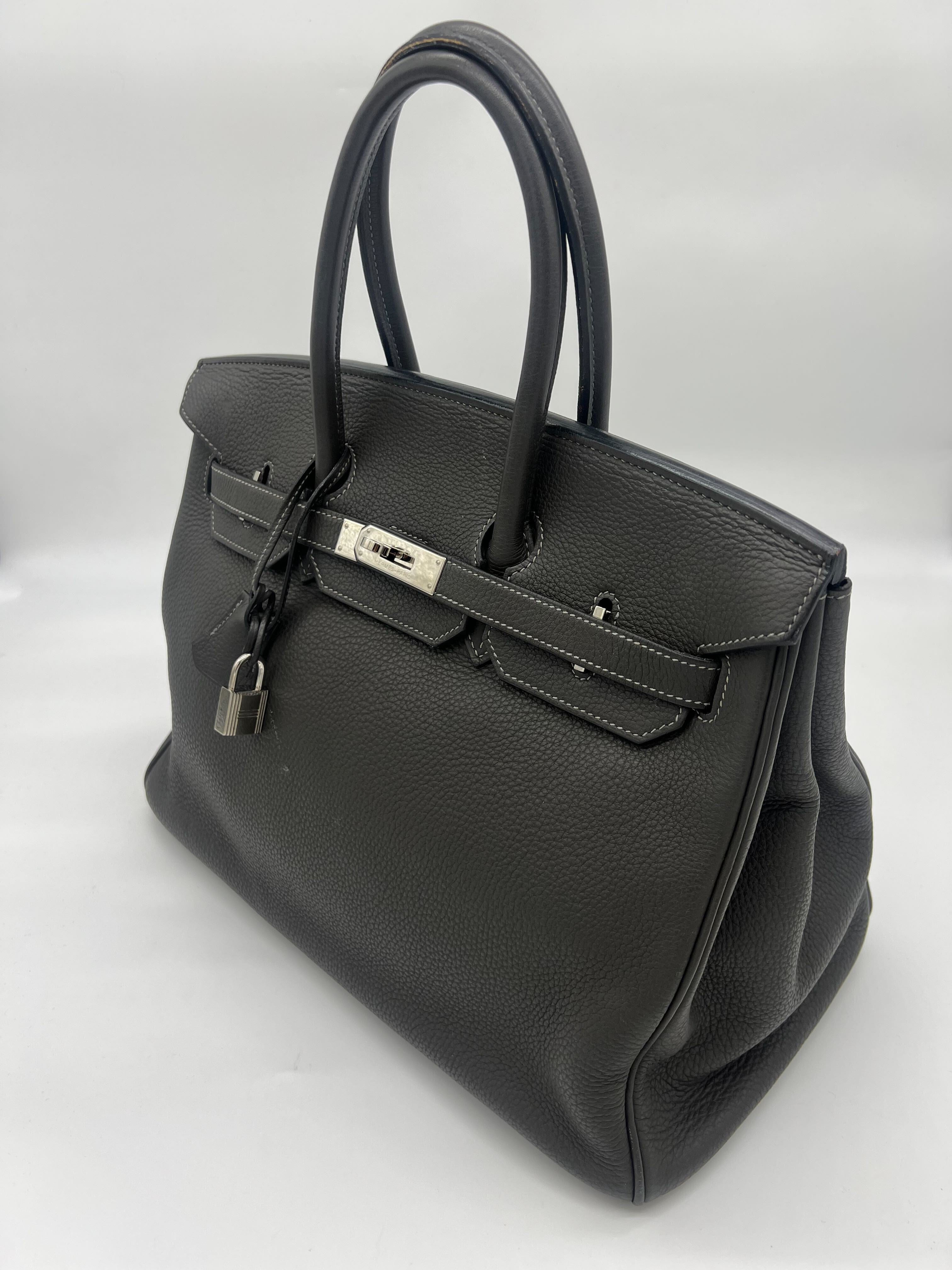 Hermès Birkin 35 Togo Graphite Palladium Hardware