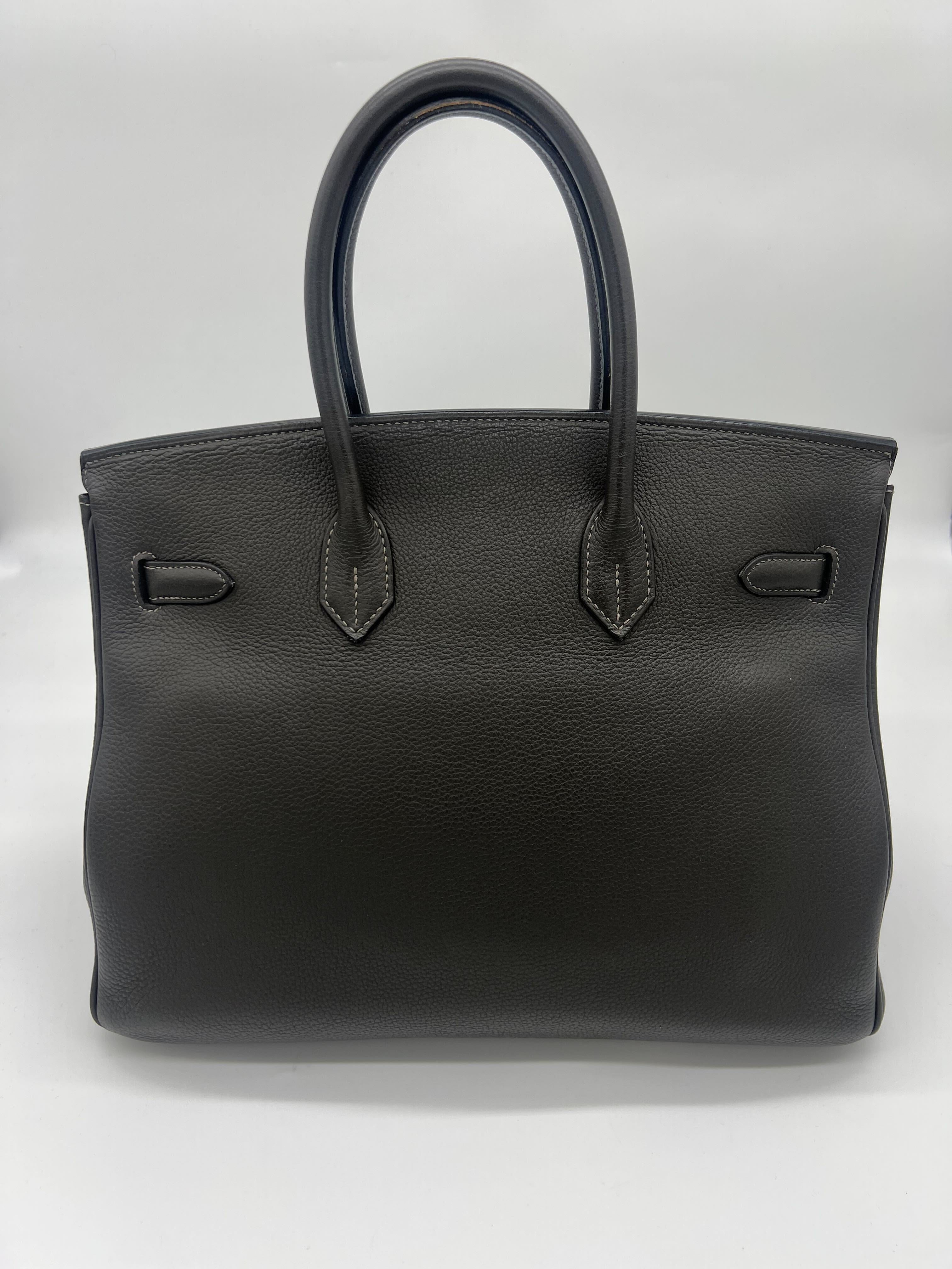 Hermès Birkin 35 Togo Graphite Palladium Hardware