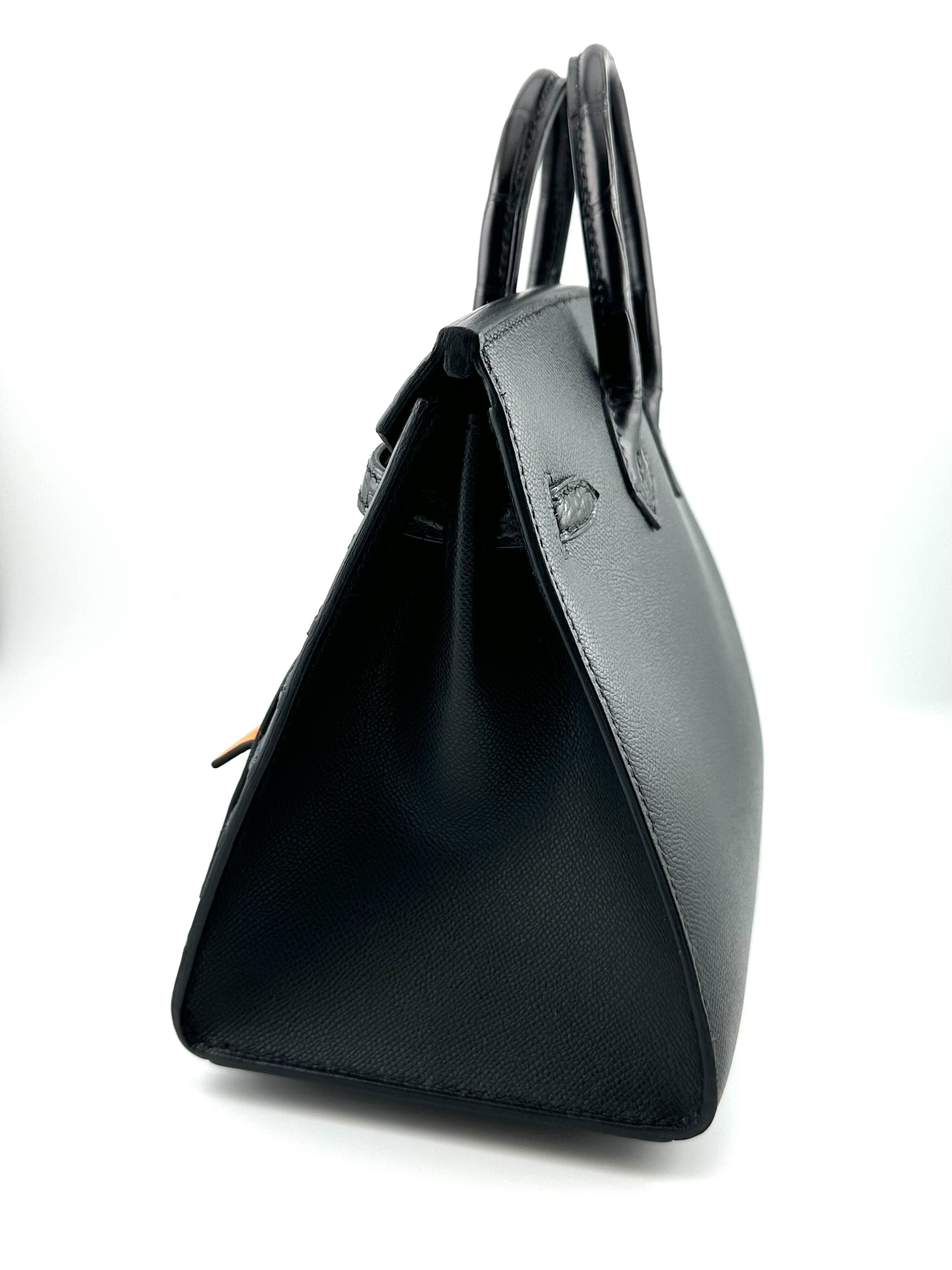 Hermès Birkin Sellier 20 Faubourg by Night Madame Alligator So Black Hardware