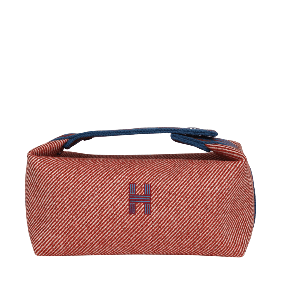 Hermès Bride-a-Brac PM Tomette Natte Travel Case Merino Wool Palladium Hardware