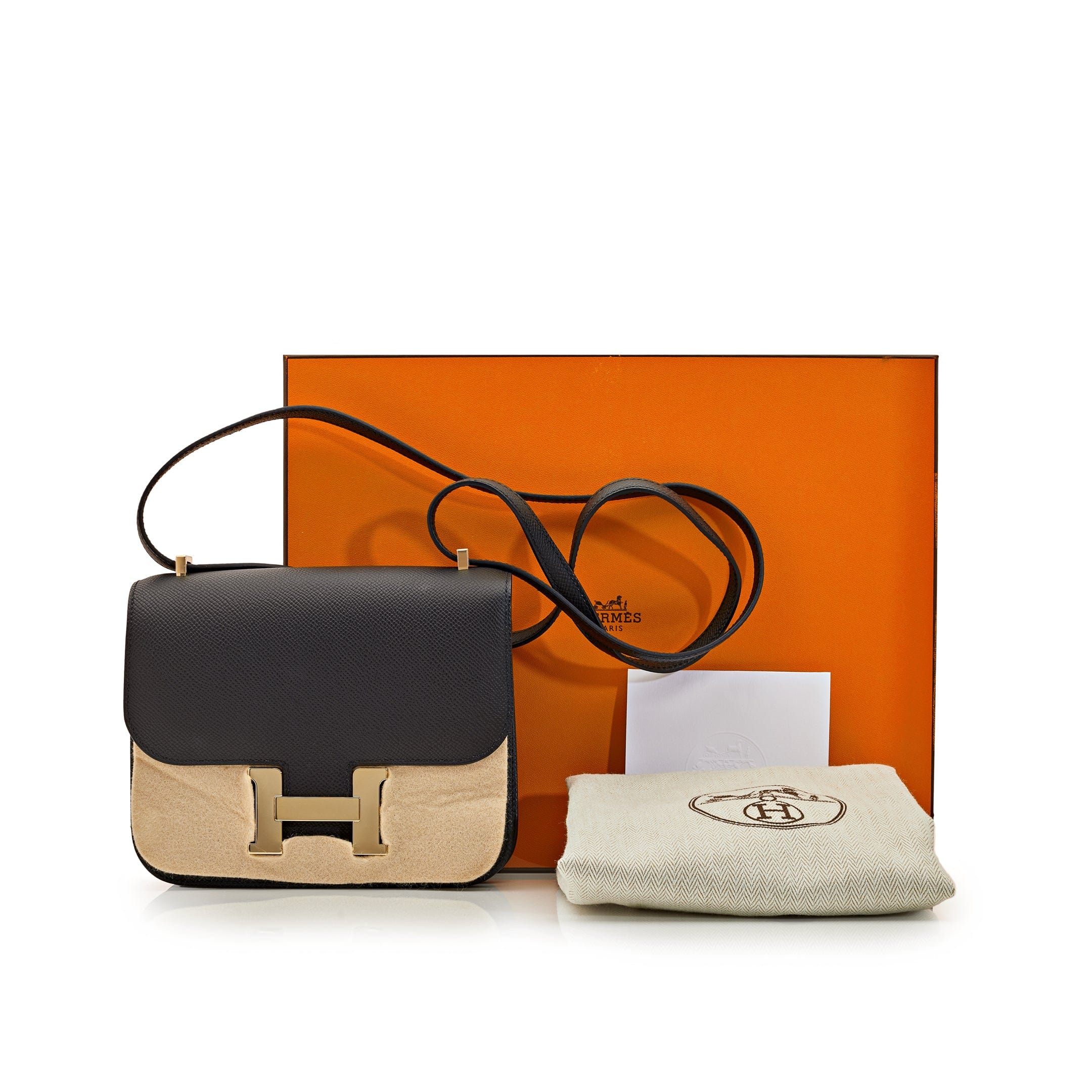 Hermès Constance 18 HSS Epsom Leather Noir Verso Gold Hardware