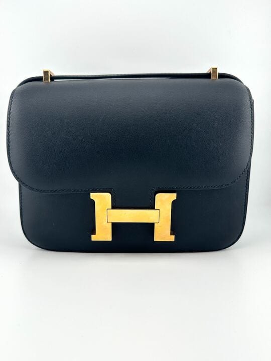 Hermès Constance 18 Mini Evercalf Leather 89 Noir Gold Hardware