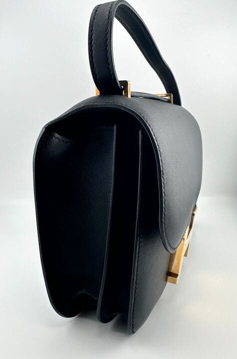 Hermès Constance 18 Mini Evercalf Leather 89 Noir Gold Hardware