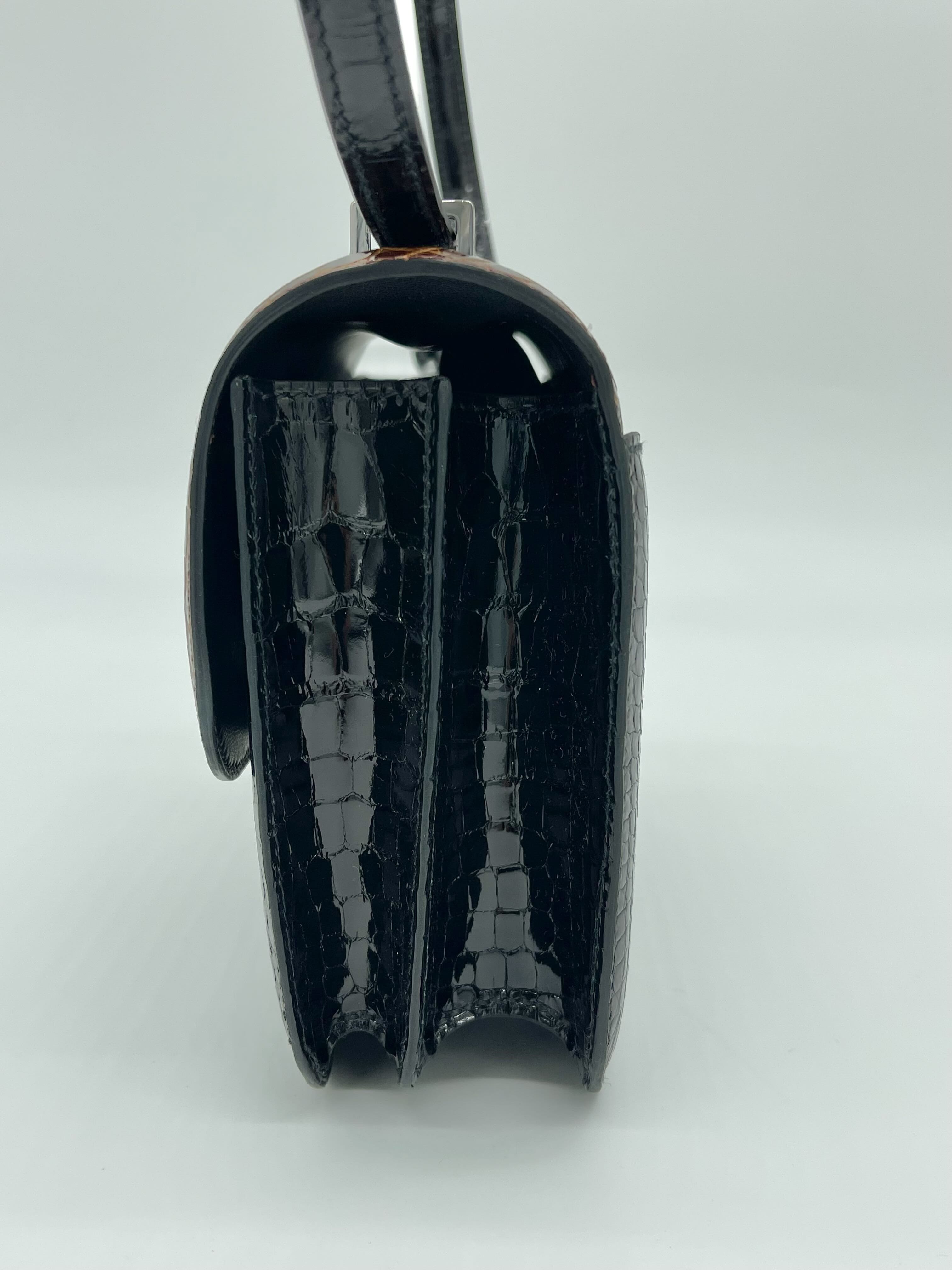 Hermès Constance III 18 Mini Marquetry Noir/Miel/Cassic