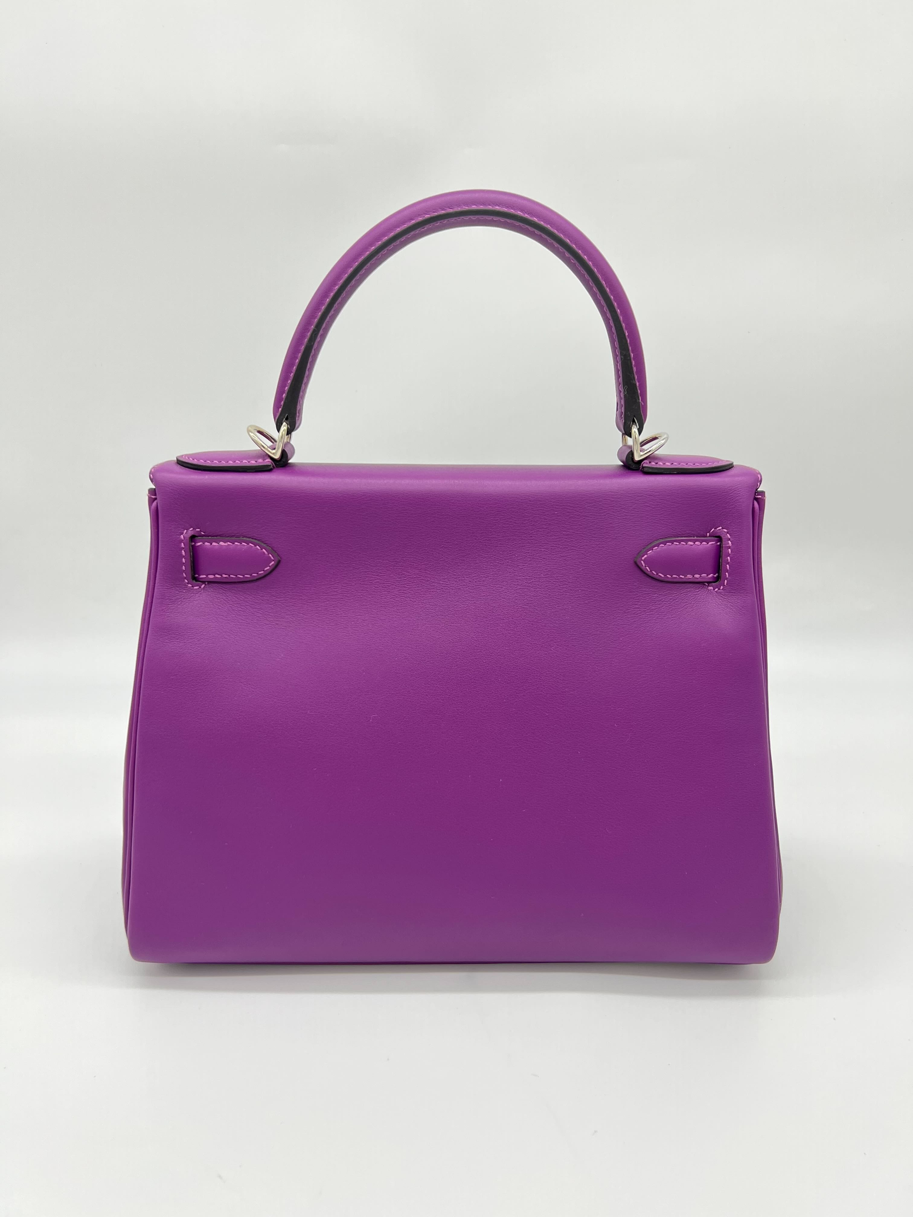 Hermès Kelly II Retourne 28 Veau Swift Anemone