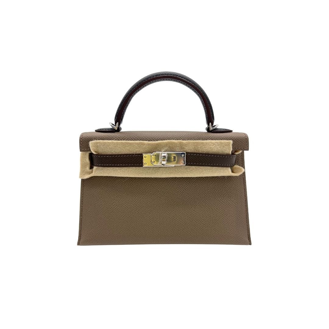 Hermès Mini Kelly Tricolore Epsom Palladium Hardware
