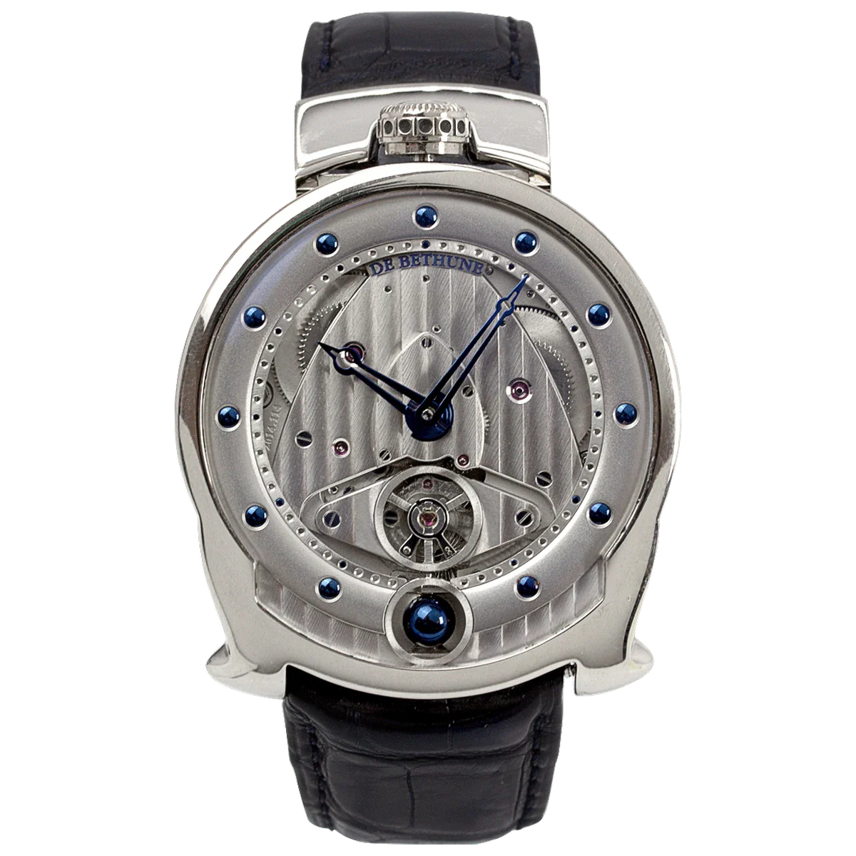 De Bethune DBS Moon Phase 18K White Gold Men's Watch - Premium Luxury Product