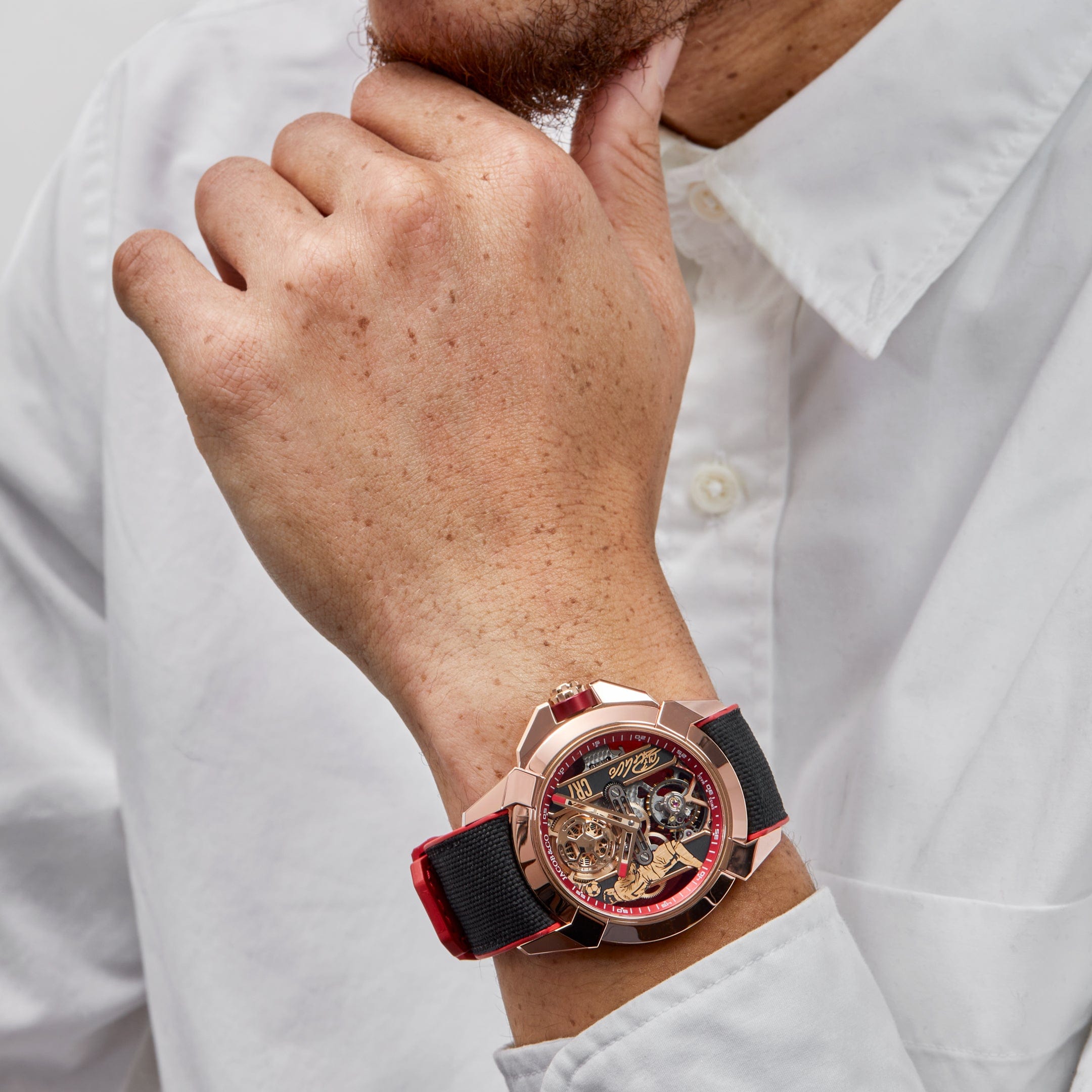 Jacob & Co. V2 CR7 Epic X Collection EX120.43.AE.AA.A Flight of CR7 Rose Gold Limited Edition (2024) - Premium Luxury Product