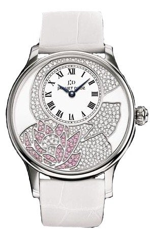 Jaquet Droz La Fleur Du Temps 18k White Gold Men's Watch