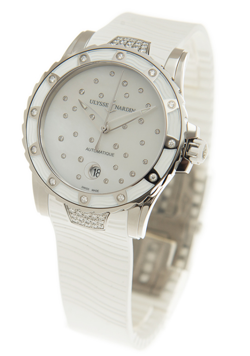 Ulysse Nardin Diver Starry Night  Stainless Steel & Diamonds Ladies Watch