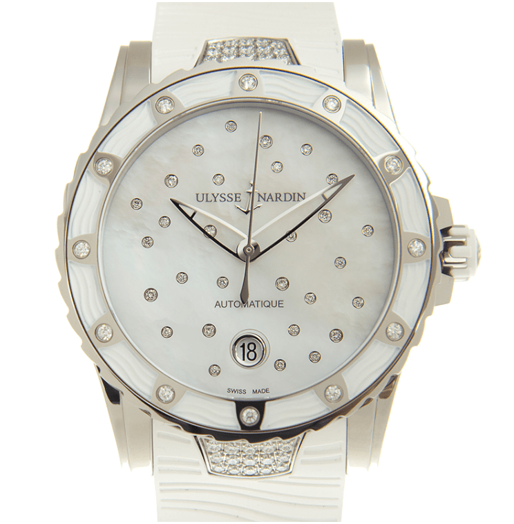 Ulysse Nardin Diver Starry Night  Stainless Steel & Diamonds Ladies Watch