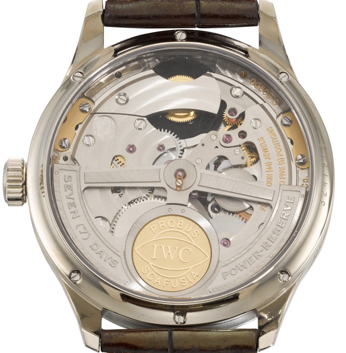 IWC Portuguese Tourbillon Mystere Squelette Platinum Mens Watch - Premium Luxury Product