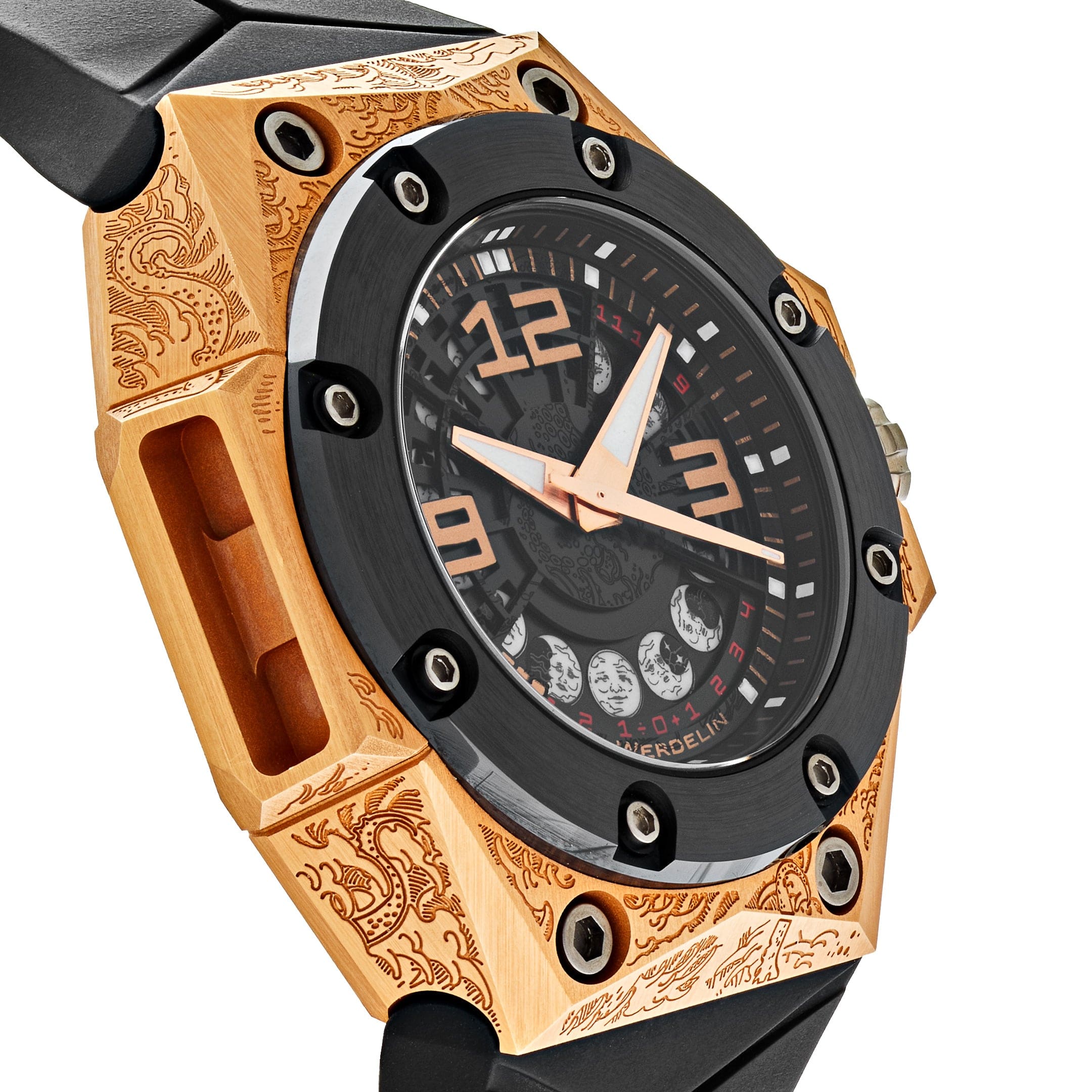 Linde Werdelin Oktopus Moon Tattoo Rose Gold OKT.II.MGTT