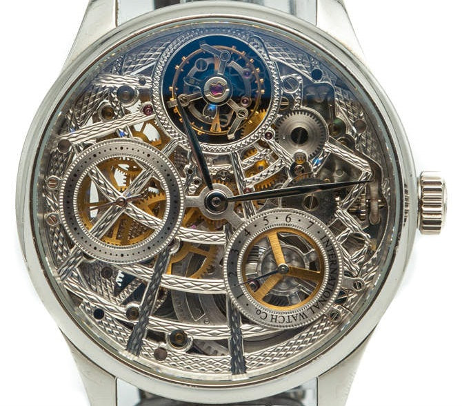 IWC Portuguese Tourbillon Mystere Squelette Platinum Mens Watch - Premium Luxury Product