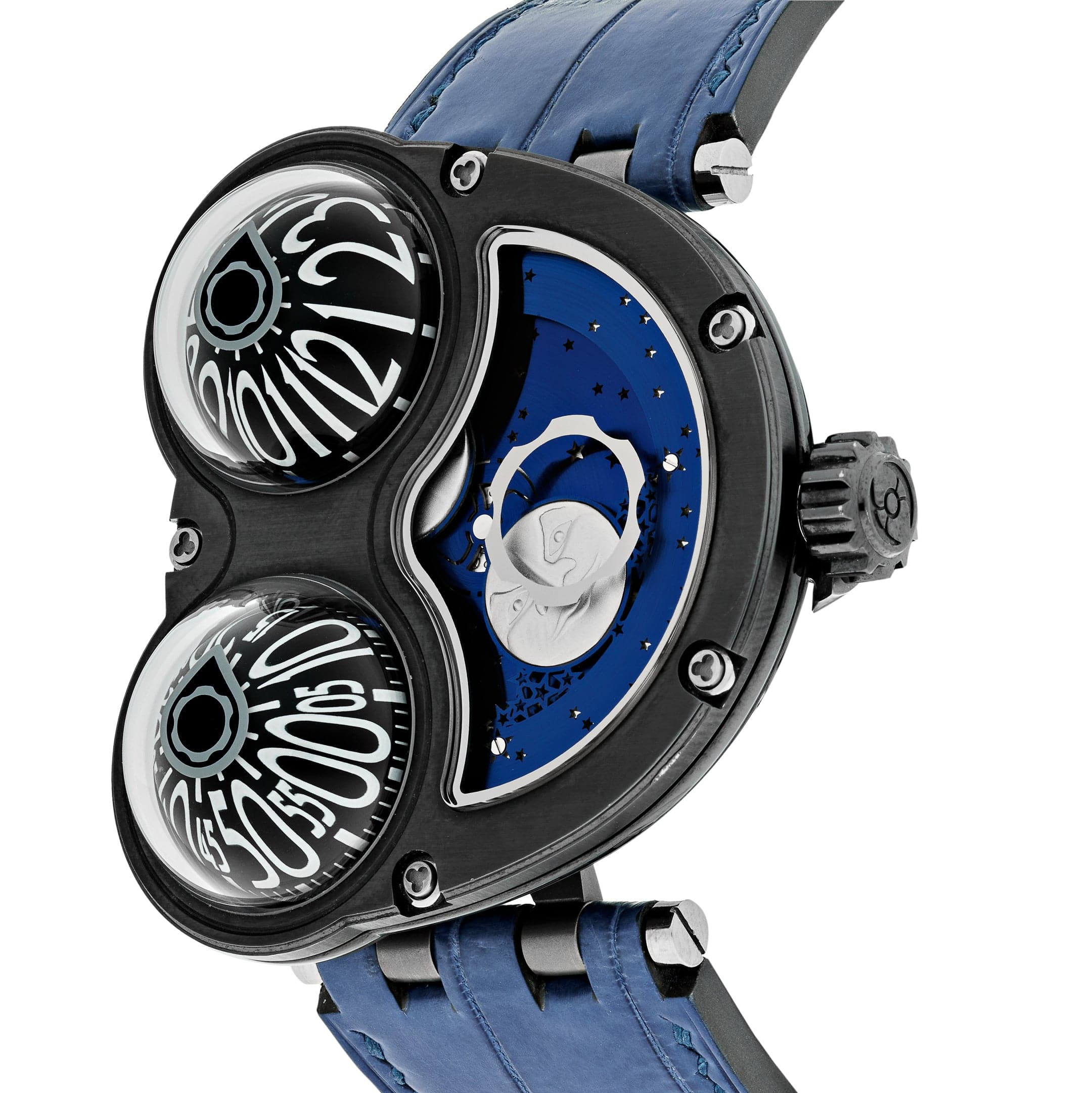 MB&F MoonMachine Black Titanium Dark Blue Sky 34.BTL.B Limited Edition