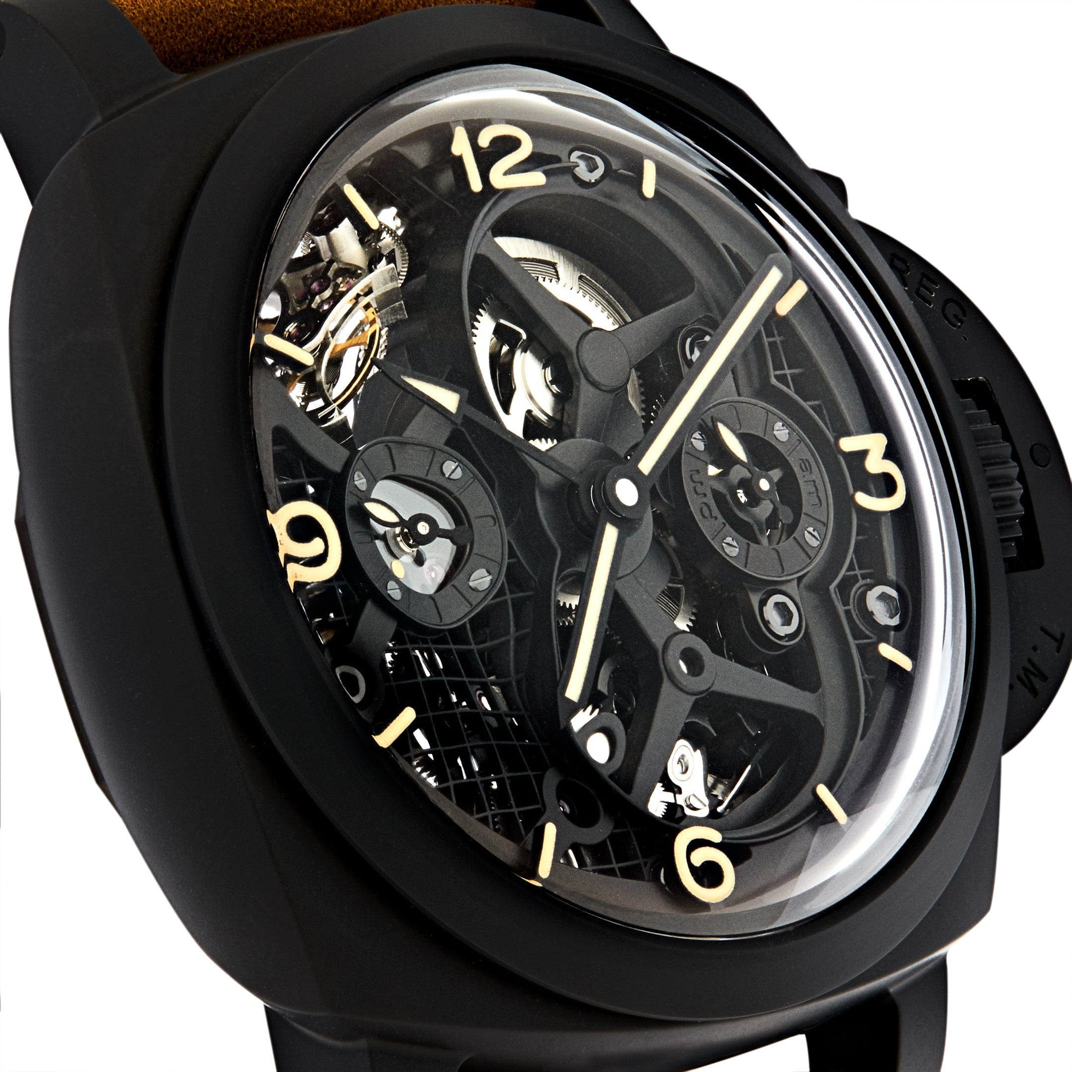 Panerai Lo Scienziato Luminor 1950 Tourbillon GMT Ceramica PAM00528