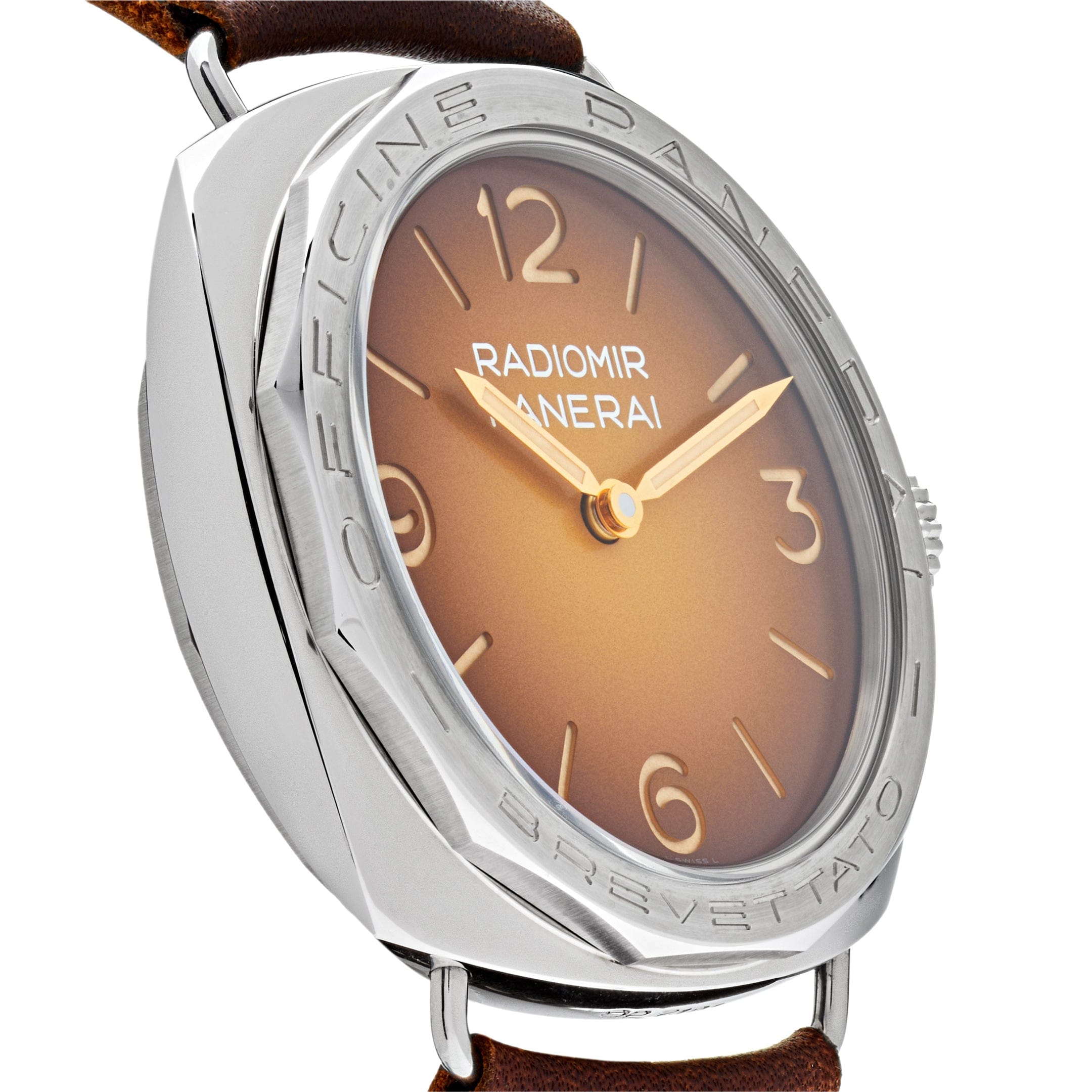 Panerai Radiomir 3 Days Acciaio Stainless Steel Brown Dial PAM00687