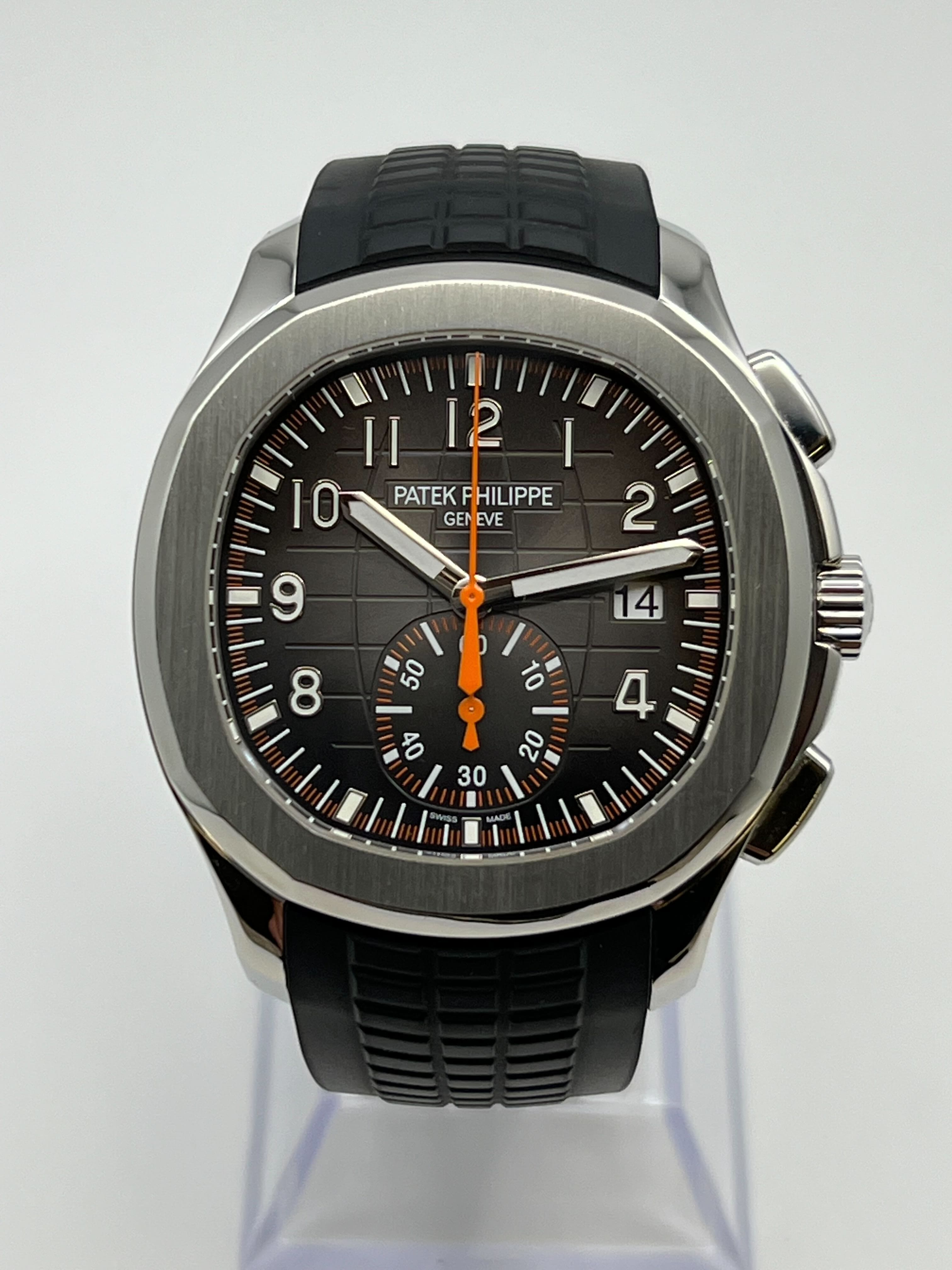 Patek Philippe Aquanaut Chronograph 5968A-001 Stainless Steel Black Dial