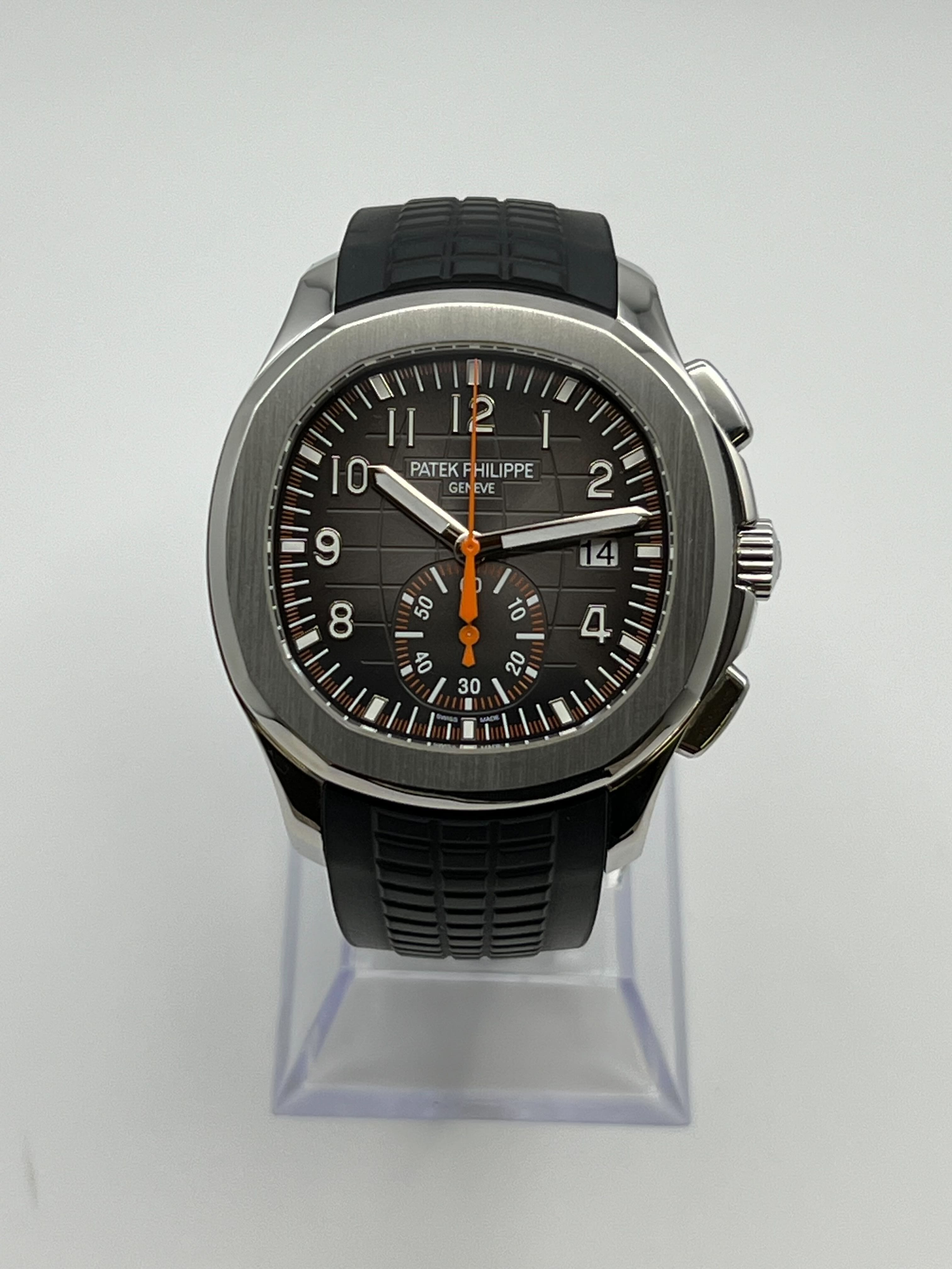 Patek Philippe Aquanaut Chronograph 5968A-001 Stainless Steel Black Dial