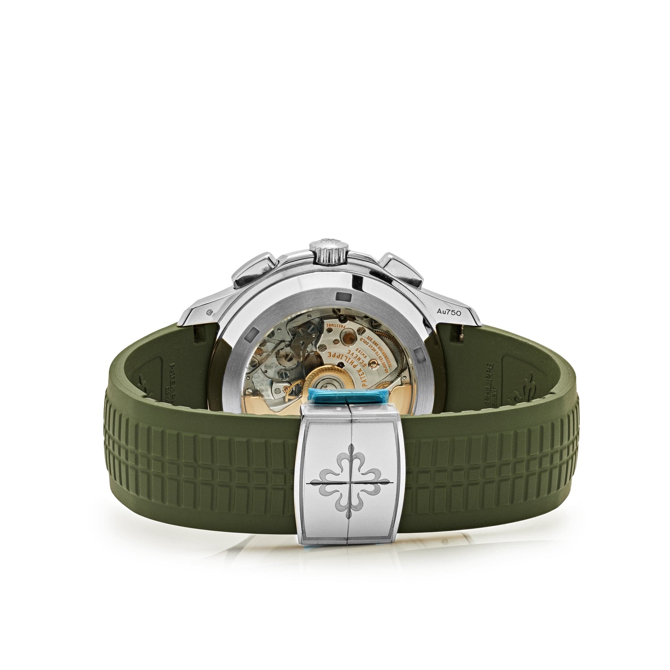 Patek Philippe Aquanaut 5968G-010 Chronograph White Gold Khaki Green Dial (2021)