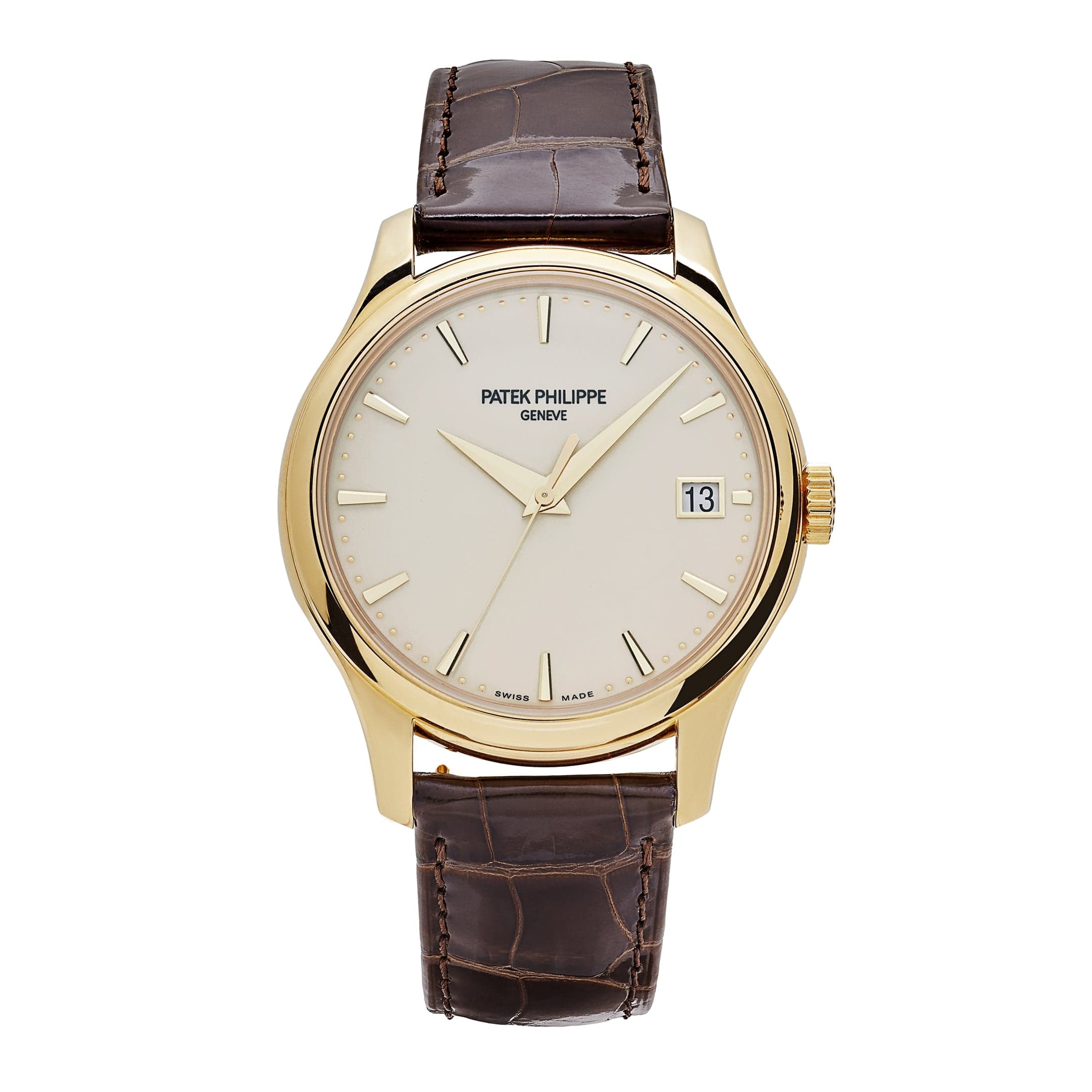 Patek Philippe Calatrava 5227J-001  Yellow Gold Lacquered Ivory Dial