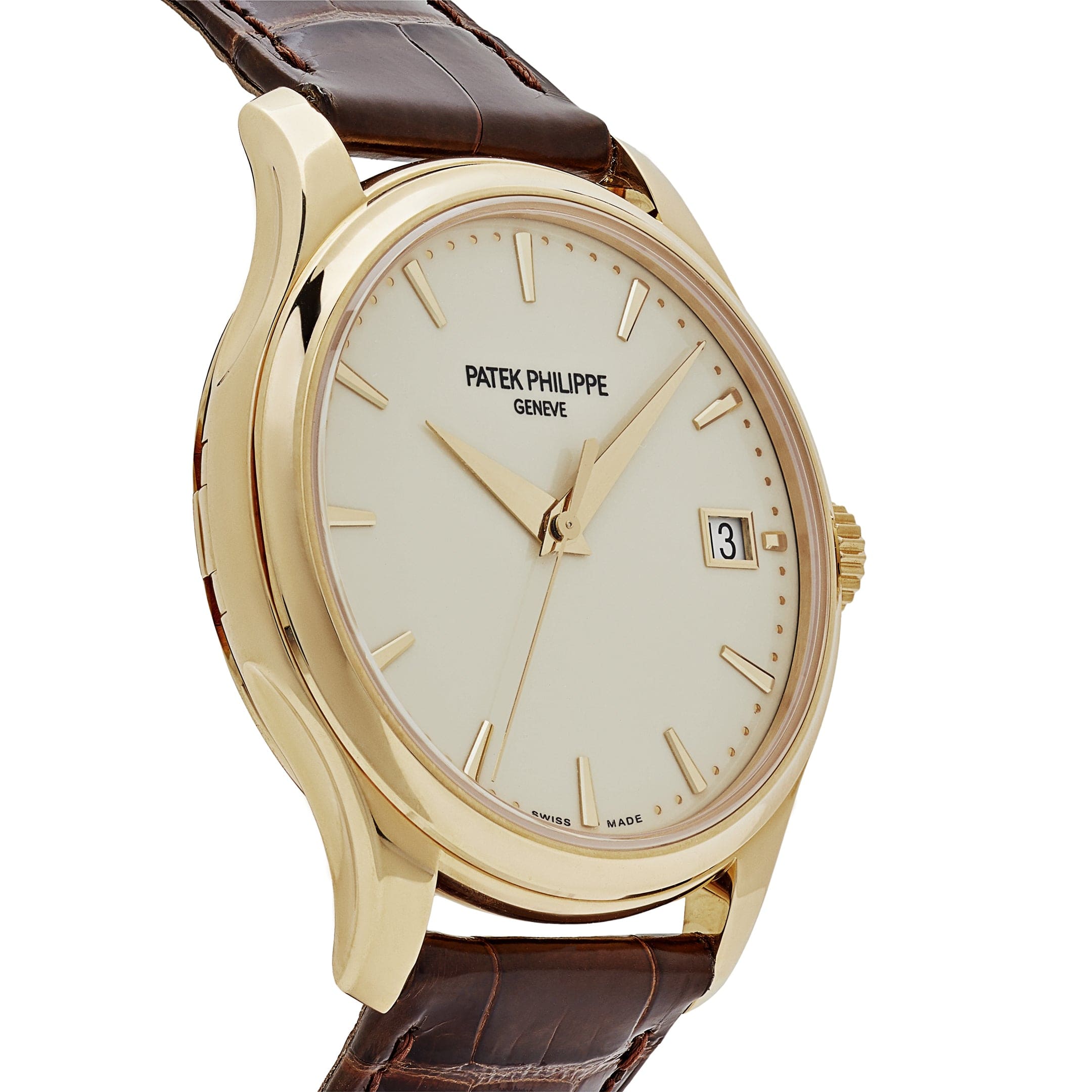 Patek Philippe Calatrava 5227J-001  Yellow Gold Lacquered Ivory Dial