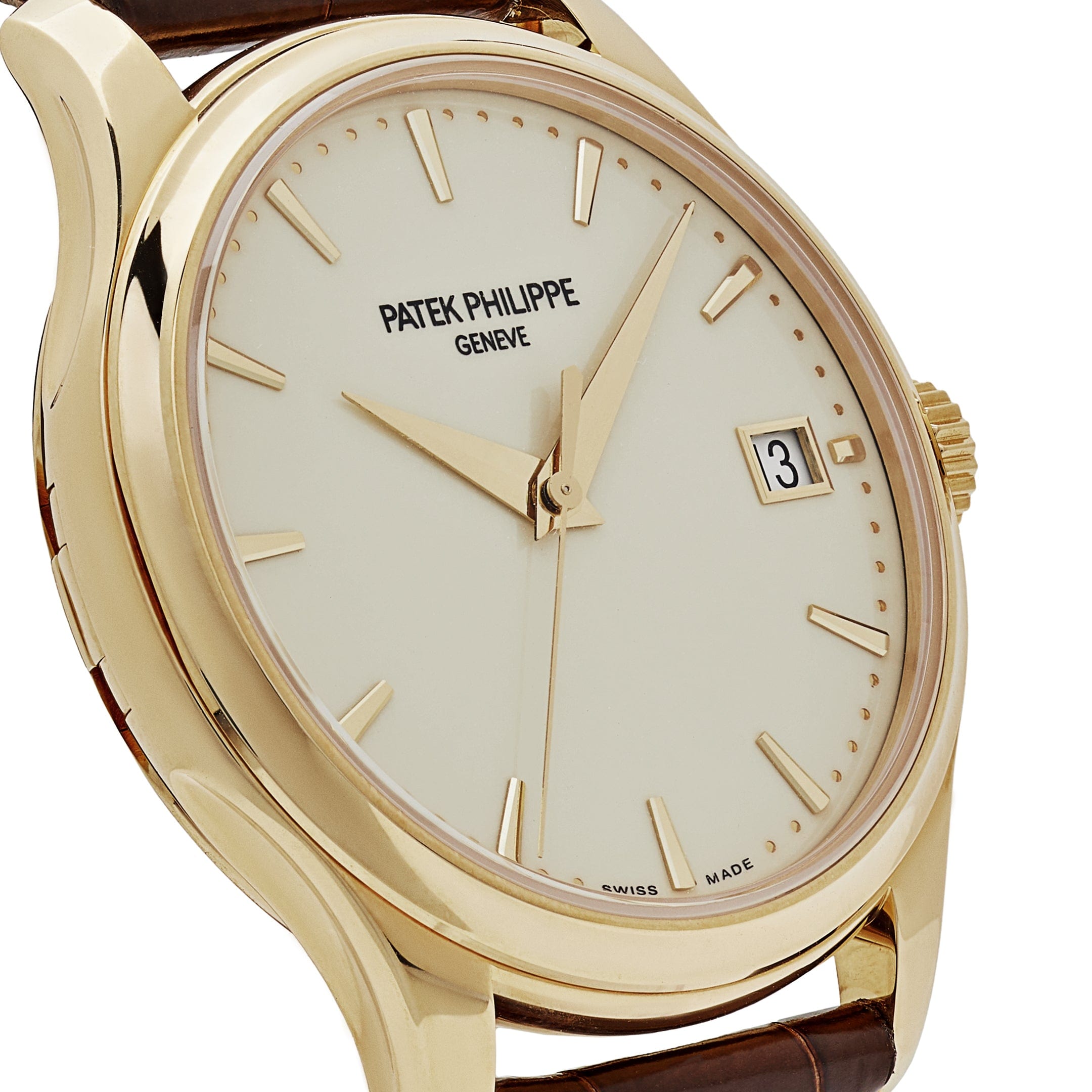 Patek Philippe Calatrava 5227J-001  Yellow Gold Lacquered Ivory Dial