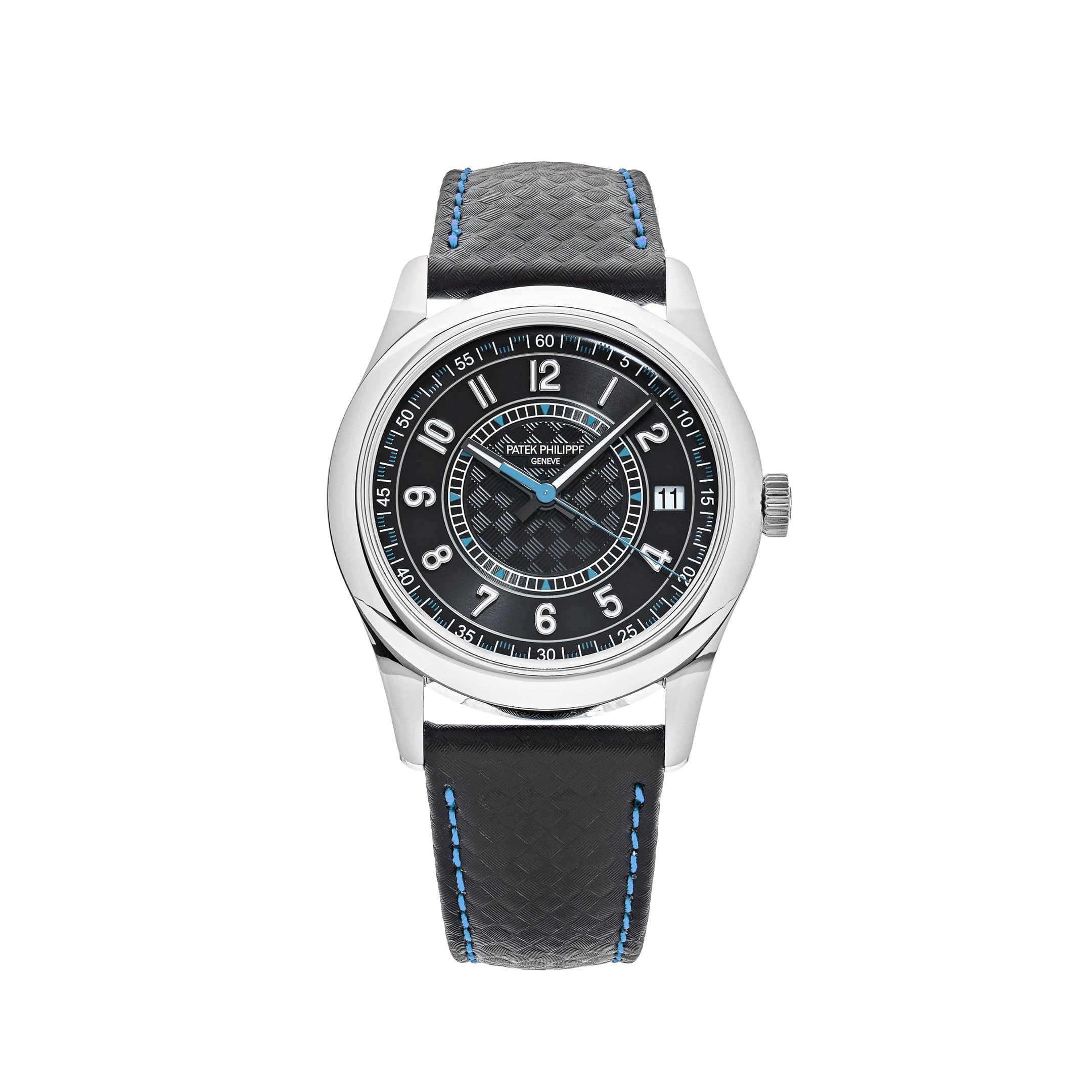Patek Philippe Calatrava 6007G-011 White Gold Blue Accents