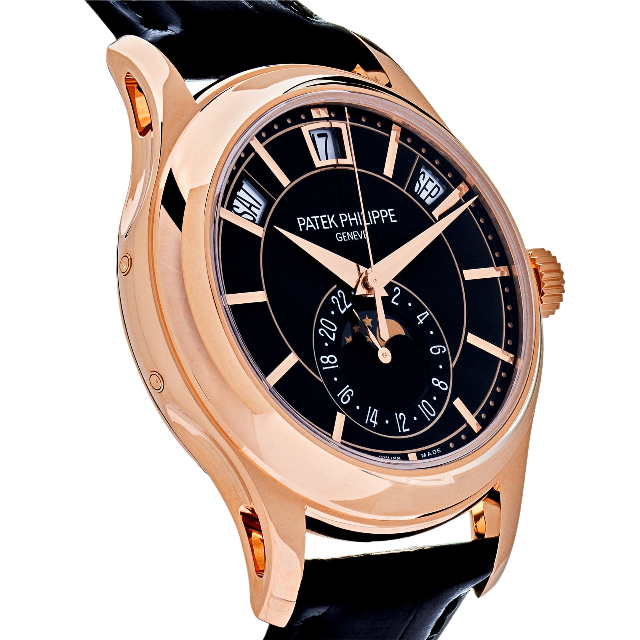 Patek Philippe Complications 5205R-010 Annual Calendar Rose Gold Black Dial