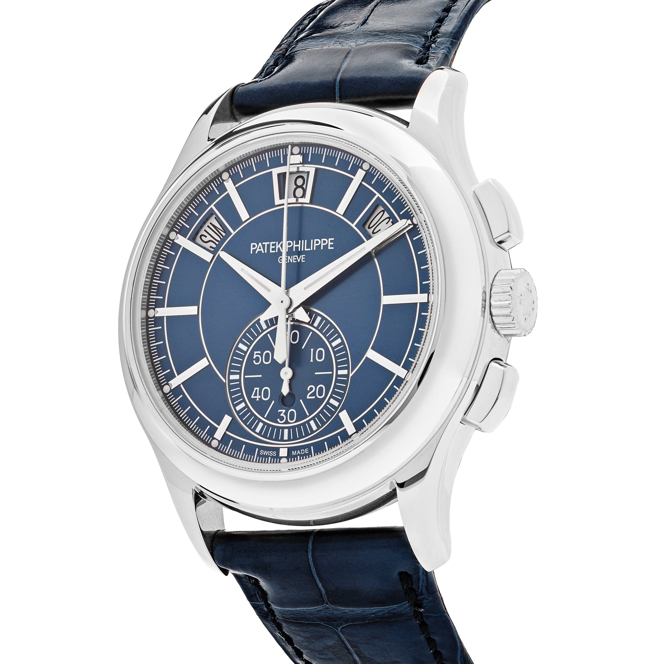 Patek Philippe Complications 5905P-001 Platinum Blue Dial Annual Calendar