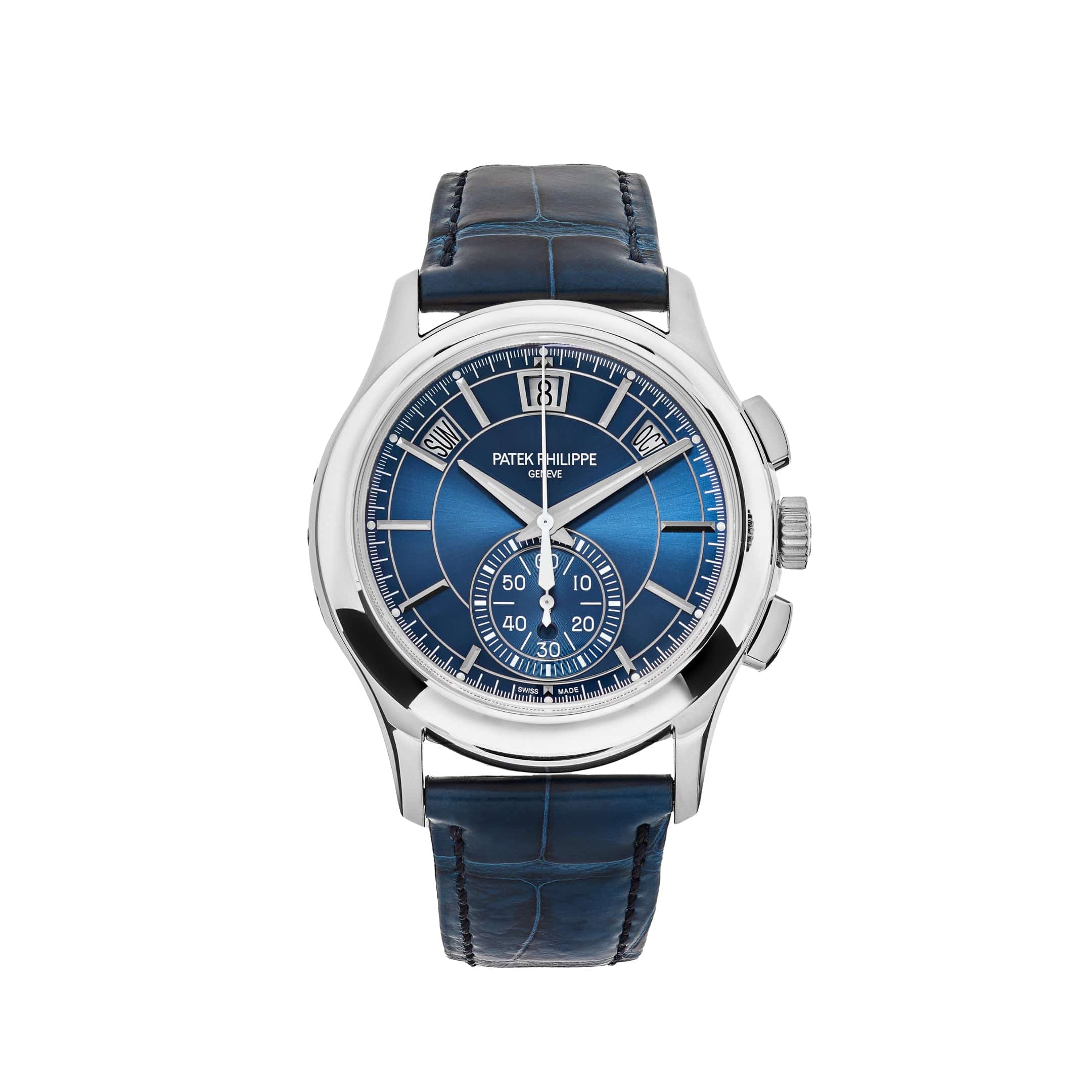 Patek Philippe Complications 5905P-001 Platinum Blue Dial Annual Calendar
