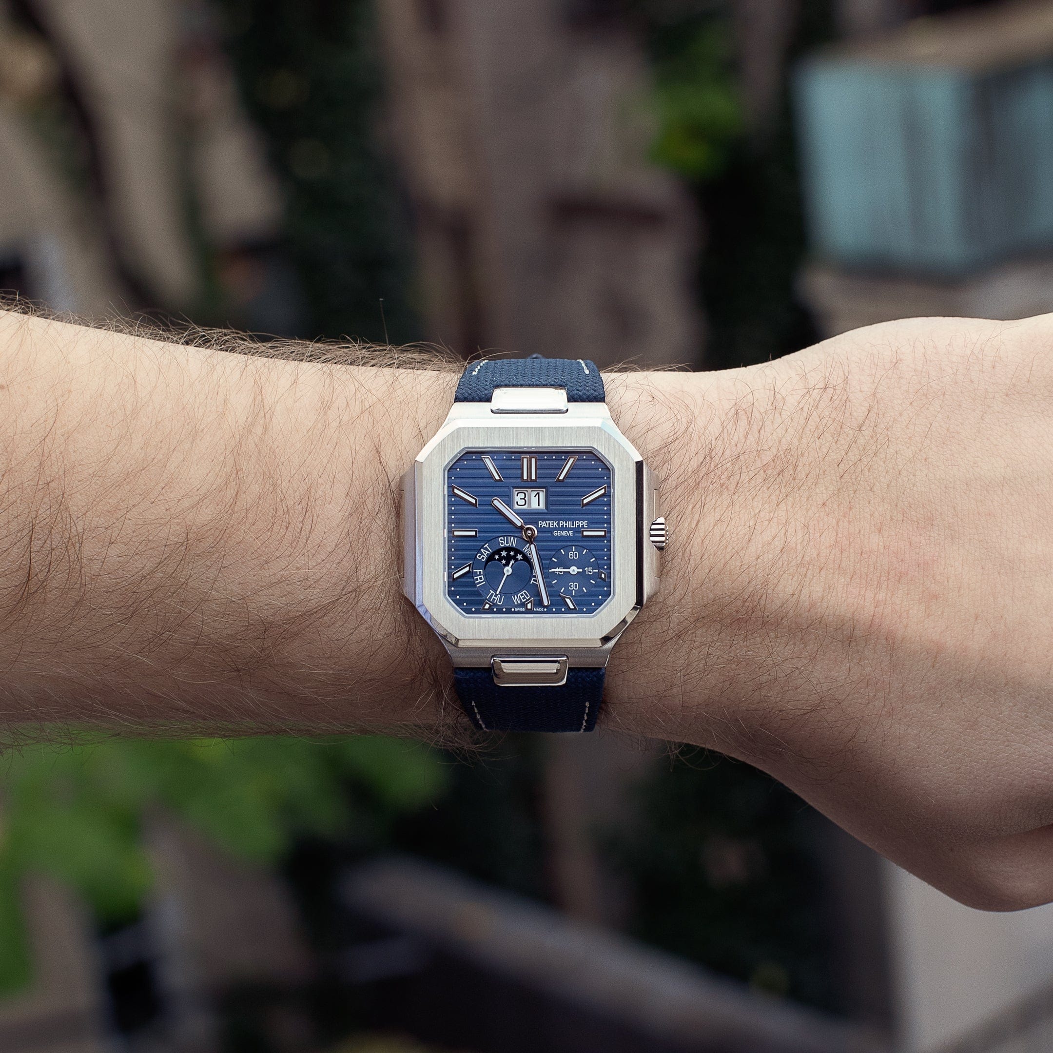 Patek Philippe Cubitus 5822P-001 Platinum Blue Dial (2024)