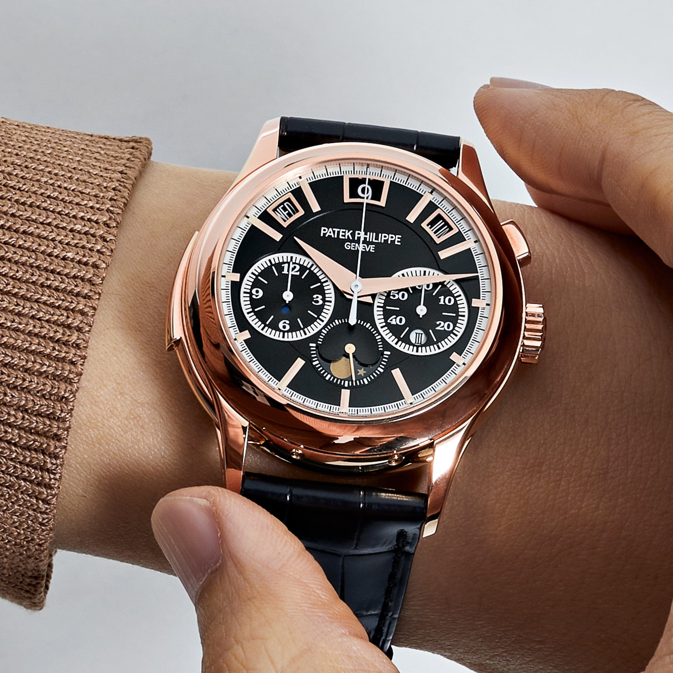 Patek Philippe Grand Complications 5208R-001 Minute Repeater Perpetual Calendar Rose Gold Black Dial (2022)
