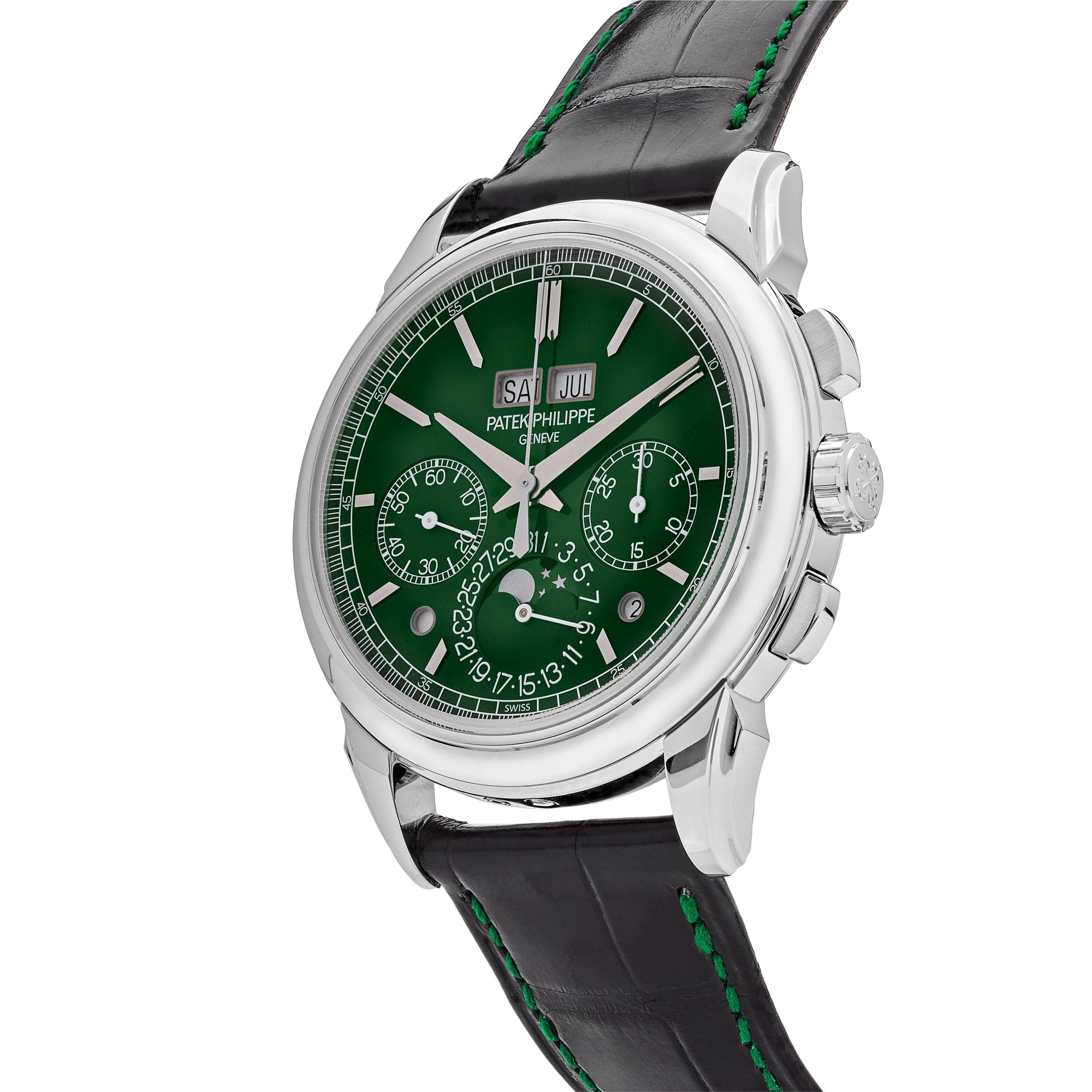 Patek Philippe Grand Complications 5270P-014 Perpetual Calendar Chronograph Platinum Green Dial (2024)