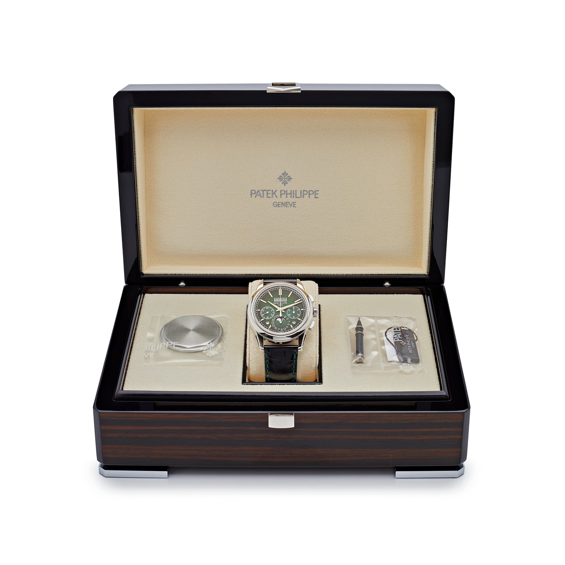 Patek Philippe Grand Complications 5270P-014 Perpetual Calendar Chronograph Platinum Green Dial (2024)