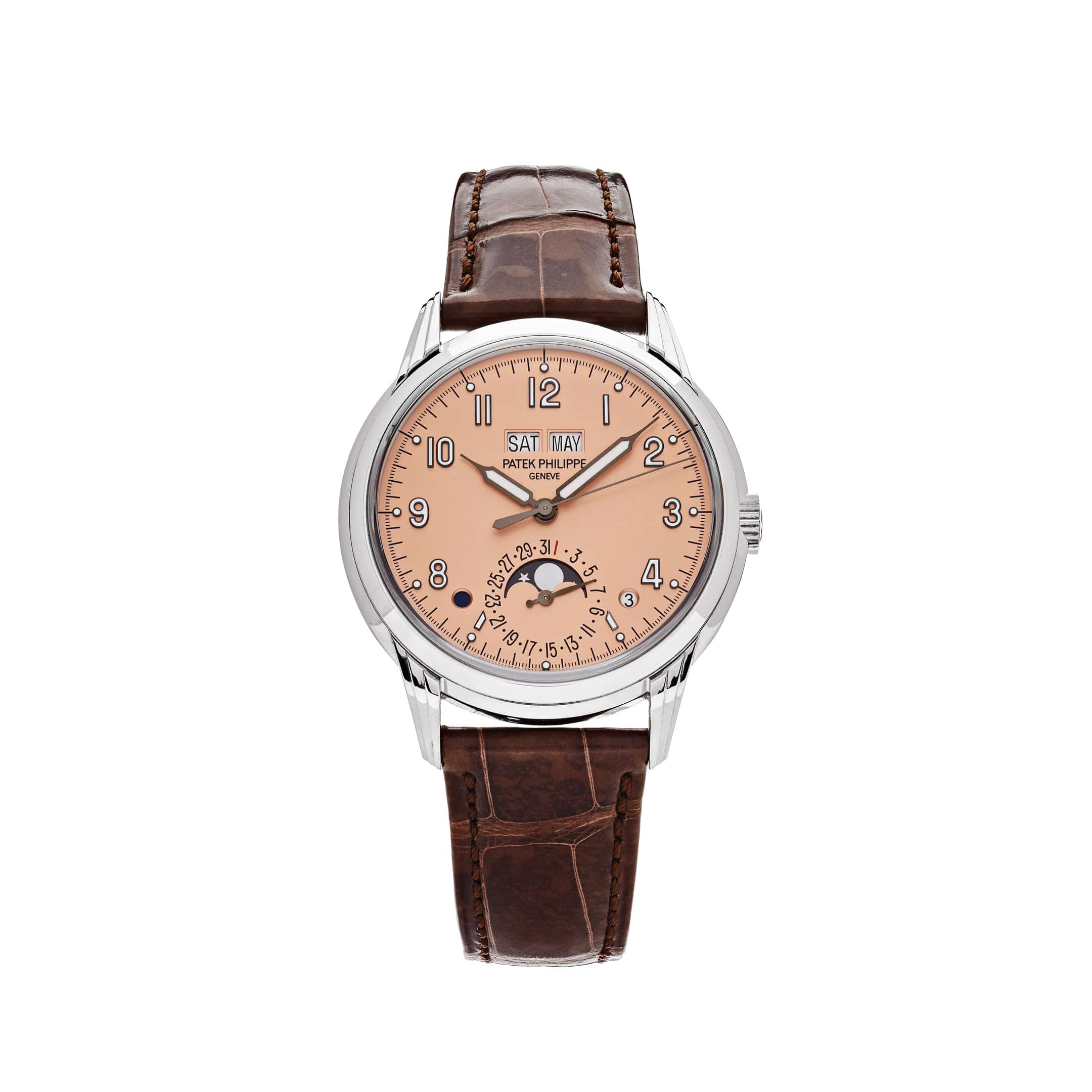 Patek Philippe Grand Complications 5320G-011 Perpetual Calendar White Gold Salmon Dial
