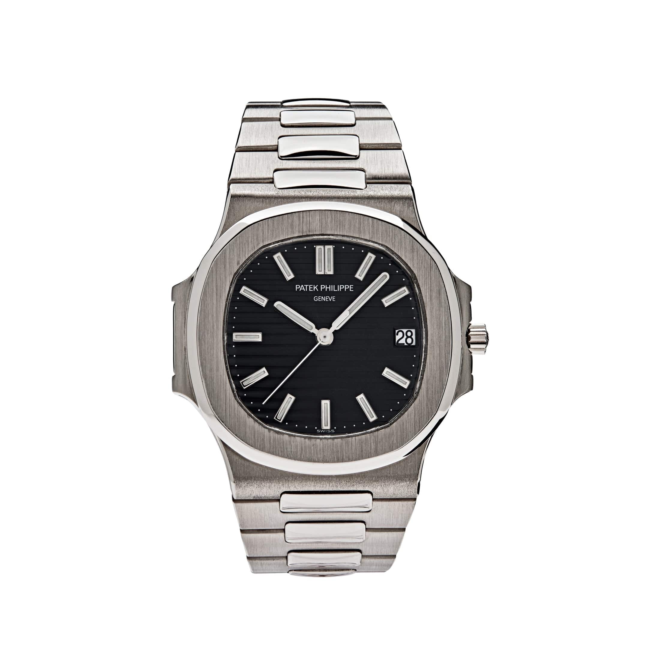 Patek Philippe Nautilus 3711/1G-001 White Gold Black Dial Date (2005)