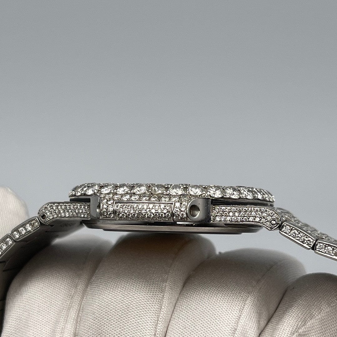 Patek Philippe Nautilus 5711/1A-011 Stainless Steel with Aftermarket Diamond Pavé Bezel and Case (2012)