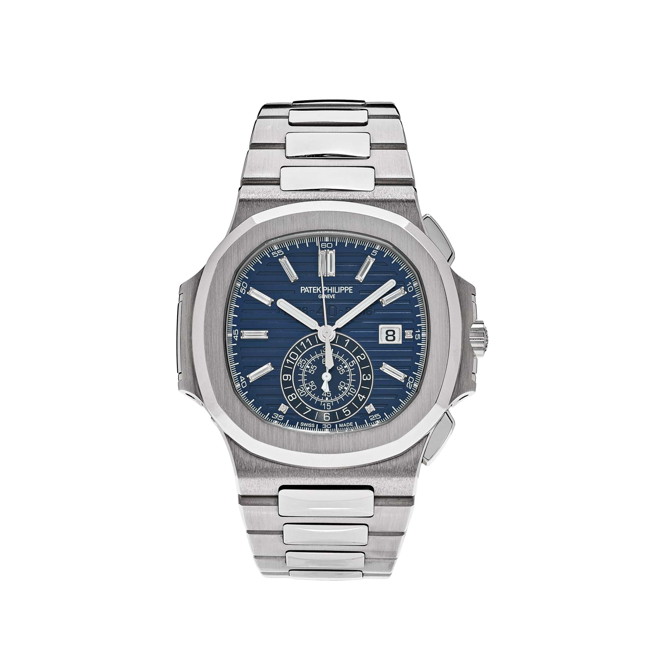 Patek Philippe Nautilus 5976/1G-001 '40th Anniversary' Chronograph White Gold Blue Diamond Dial Limited Edition (2017)