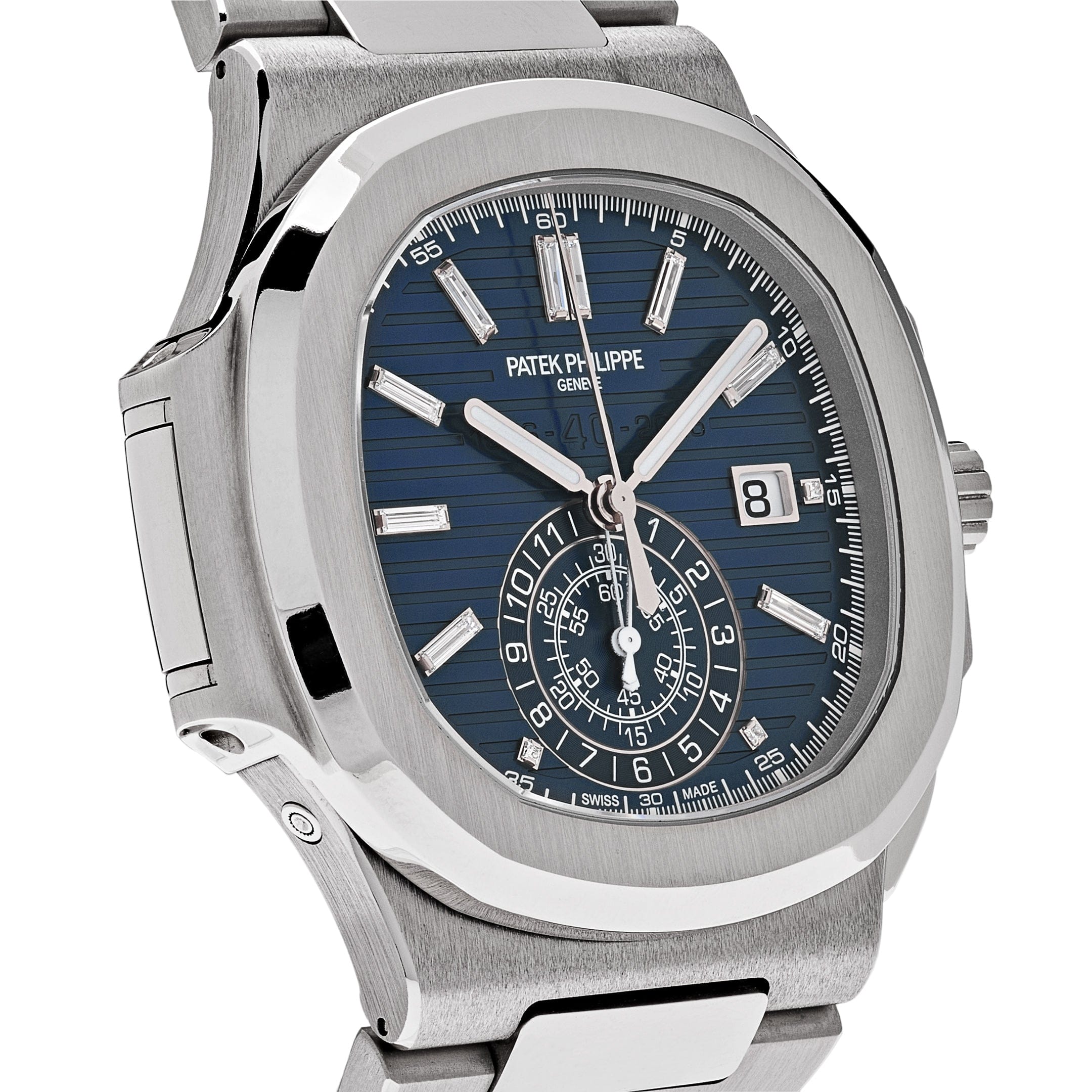 Patek Philippe Nautilus 5976/1G-001 '40th Anniversary' Chronograph White Gold Blue Diamond Dial Limited Edition (2017)