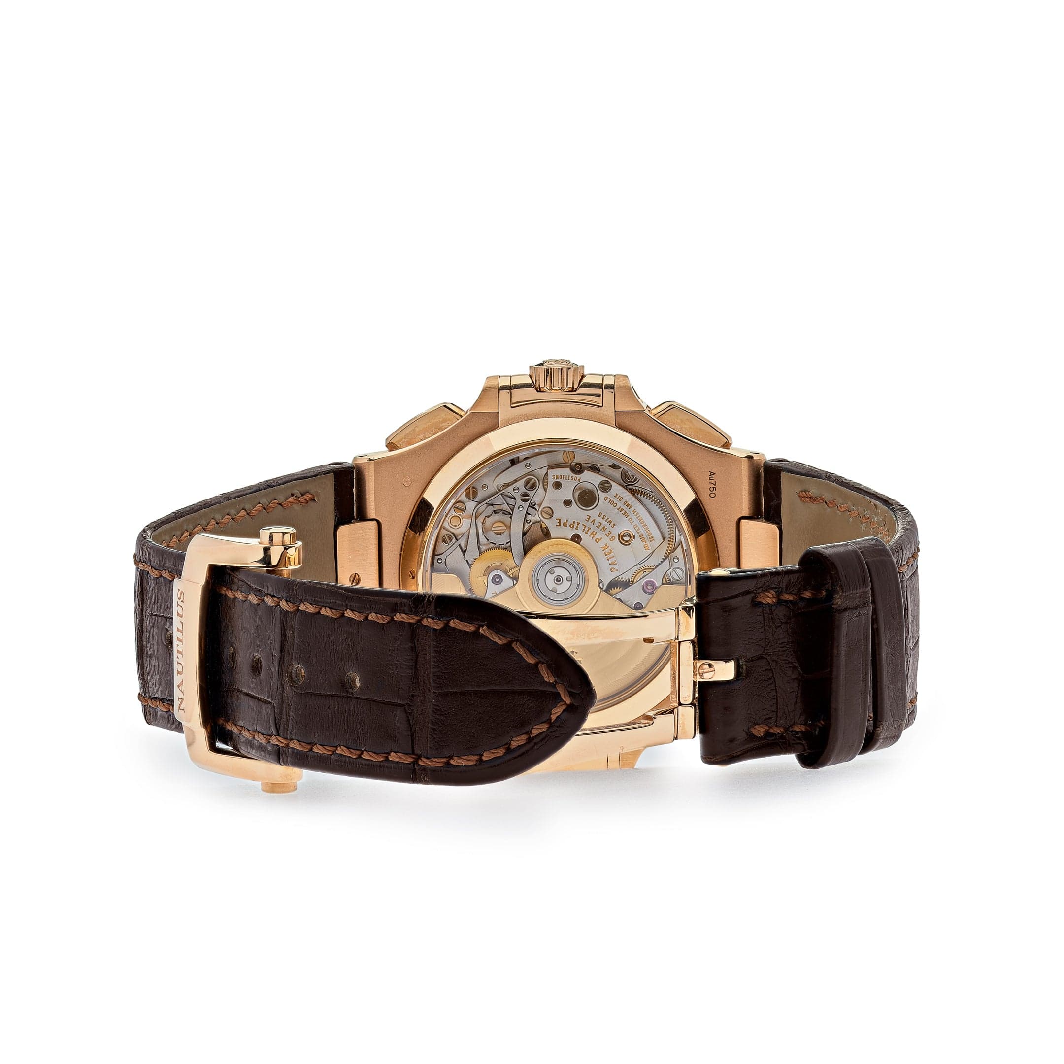 Patek Philippe Nautilus 5980R-001 Flyback Chronograph Date Rose Gold Black Brown Dial (2019)