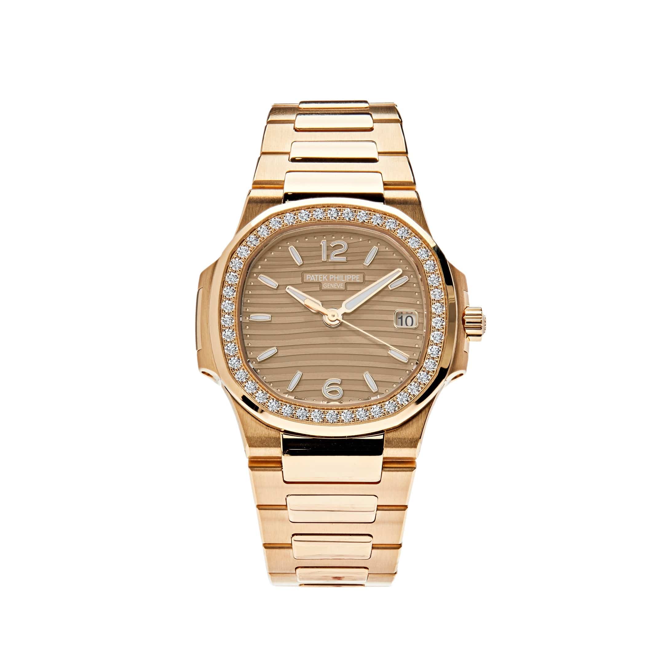 Patek Philippe Nautilus 7010/1R-012 'Ladies' Quartz Rose Gold Diamond Bezel (2023)