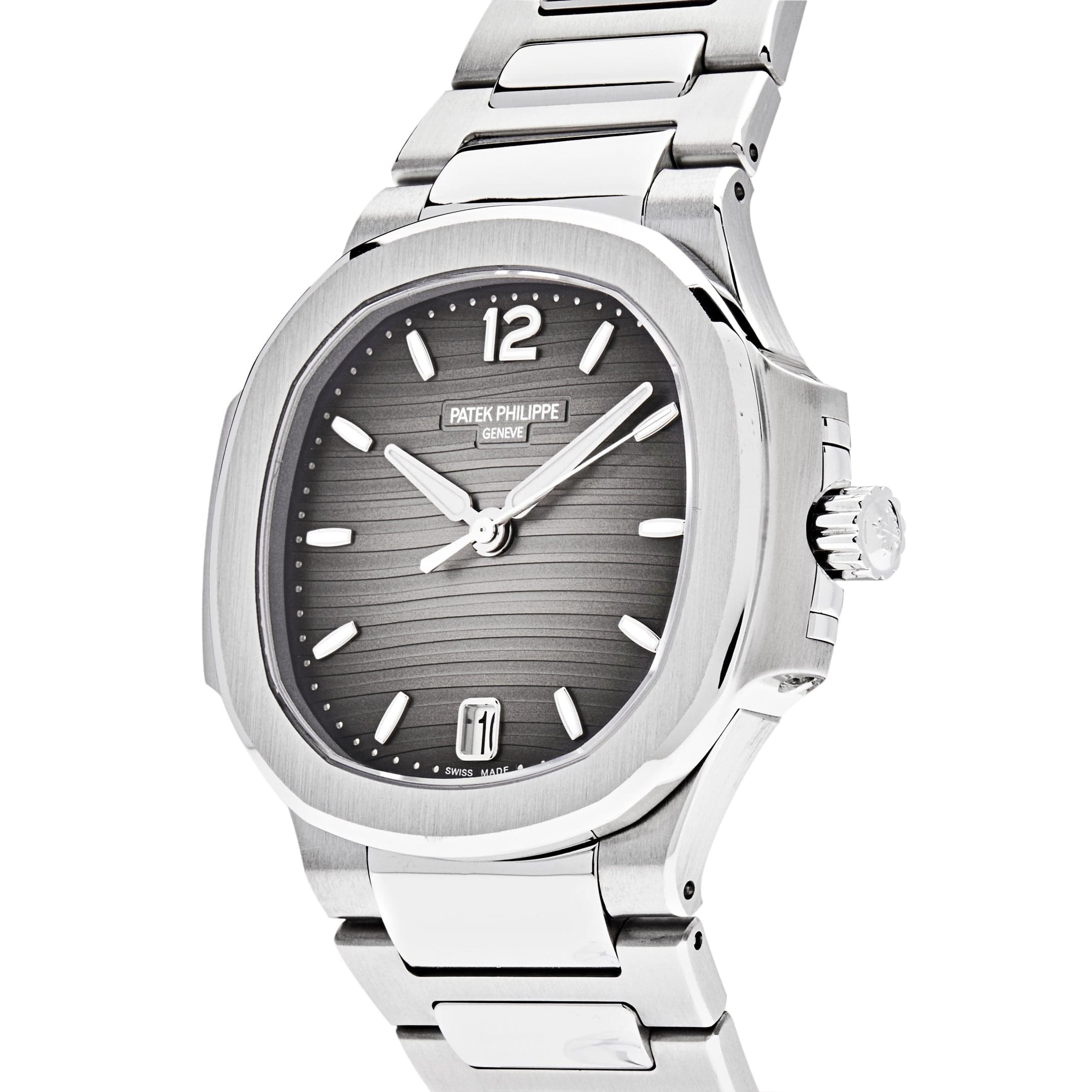 Patek Philippe Nautilus 7118/1A-011 'Ladies' Stainless Steel Smoke Grey Dial