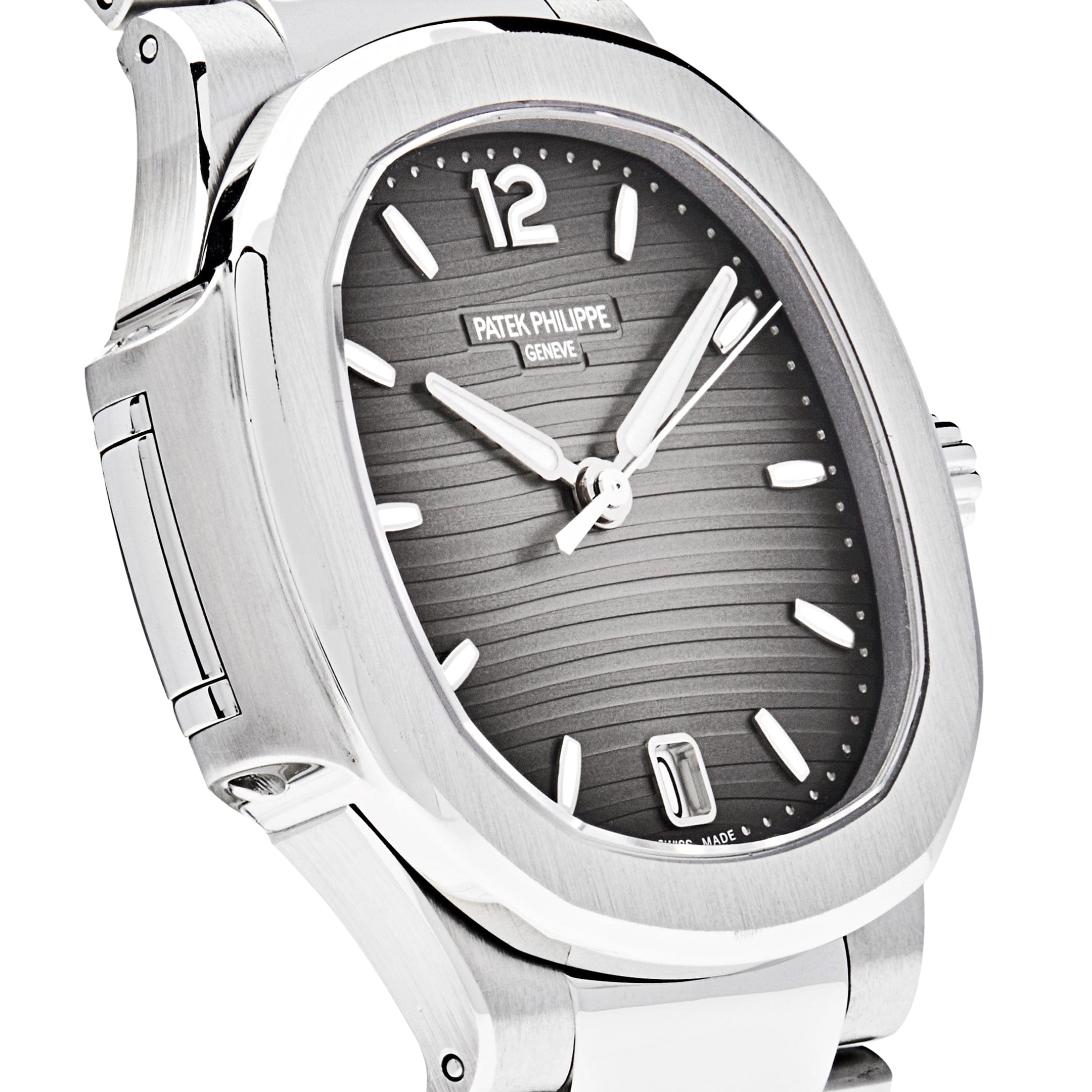 Patek Philippe Nautilus 7118/1A-011 'Ladies' Stainless Steel Smoke Grey Dial