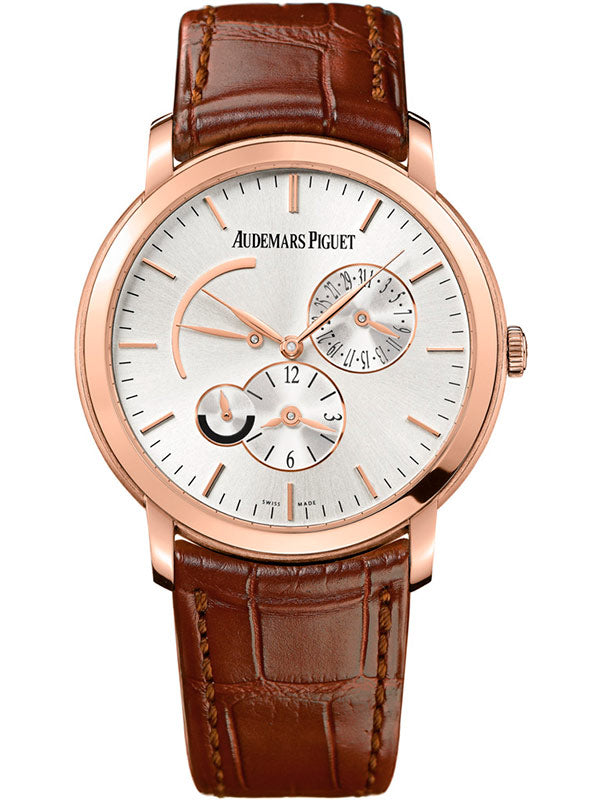 Audemars Piguet Jules Audemars Dual Time 18K Rose Gold Men's Watch - Premium Luxury Product