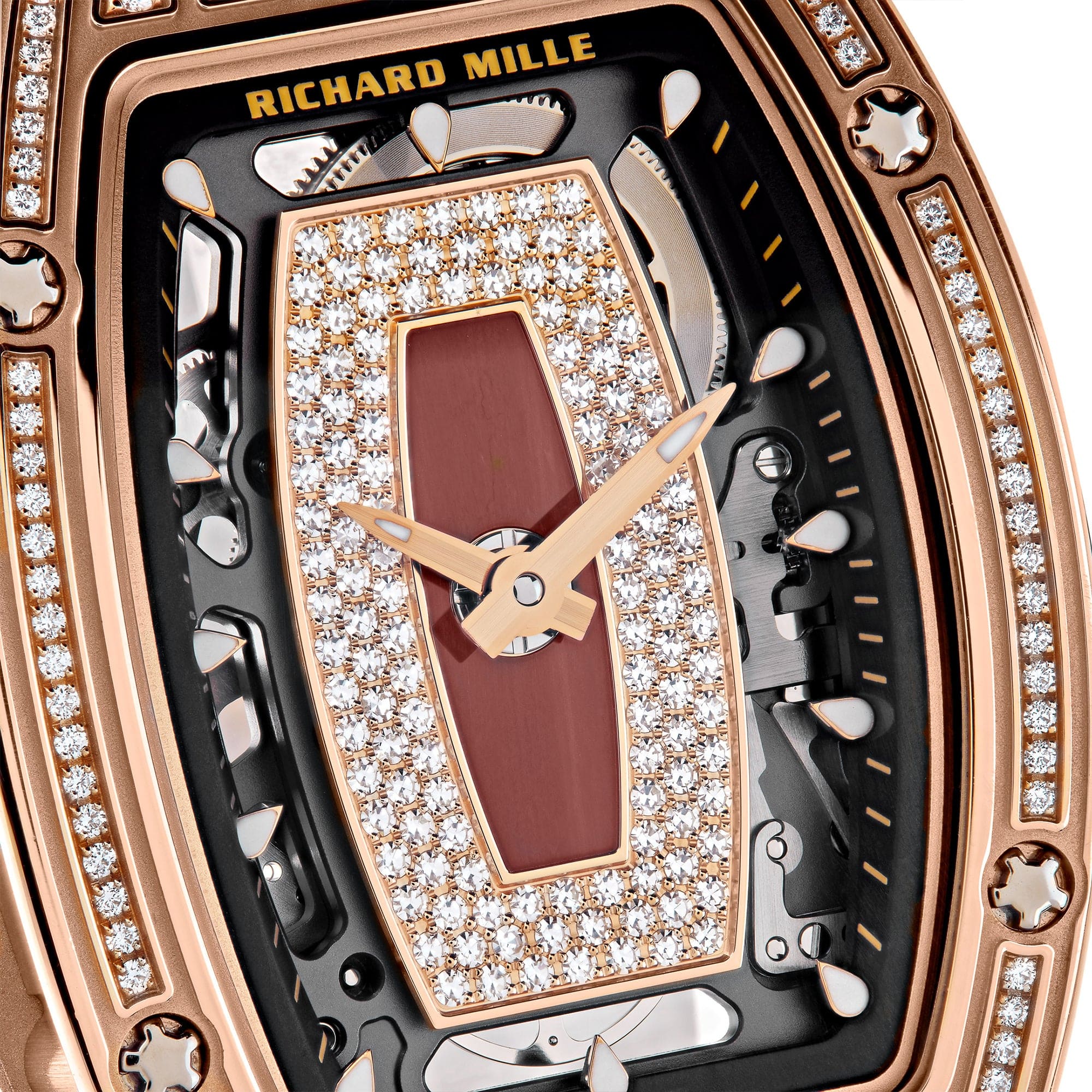 Richard Mille RM 07-01 Ladies' Rose Gold Diamond Set Jasper Dial