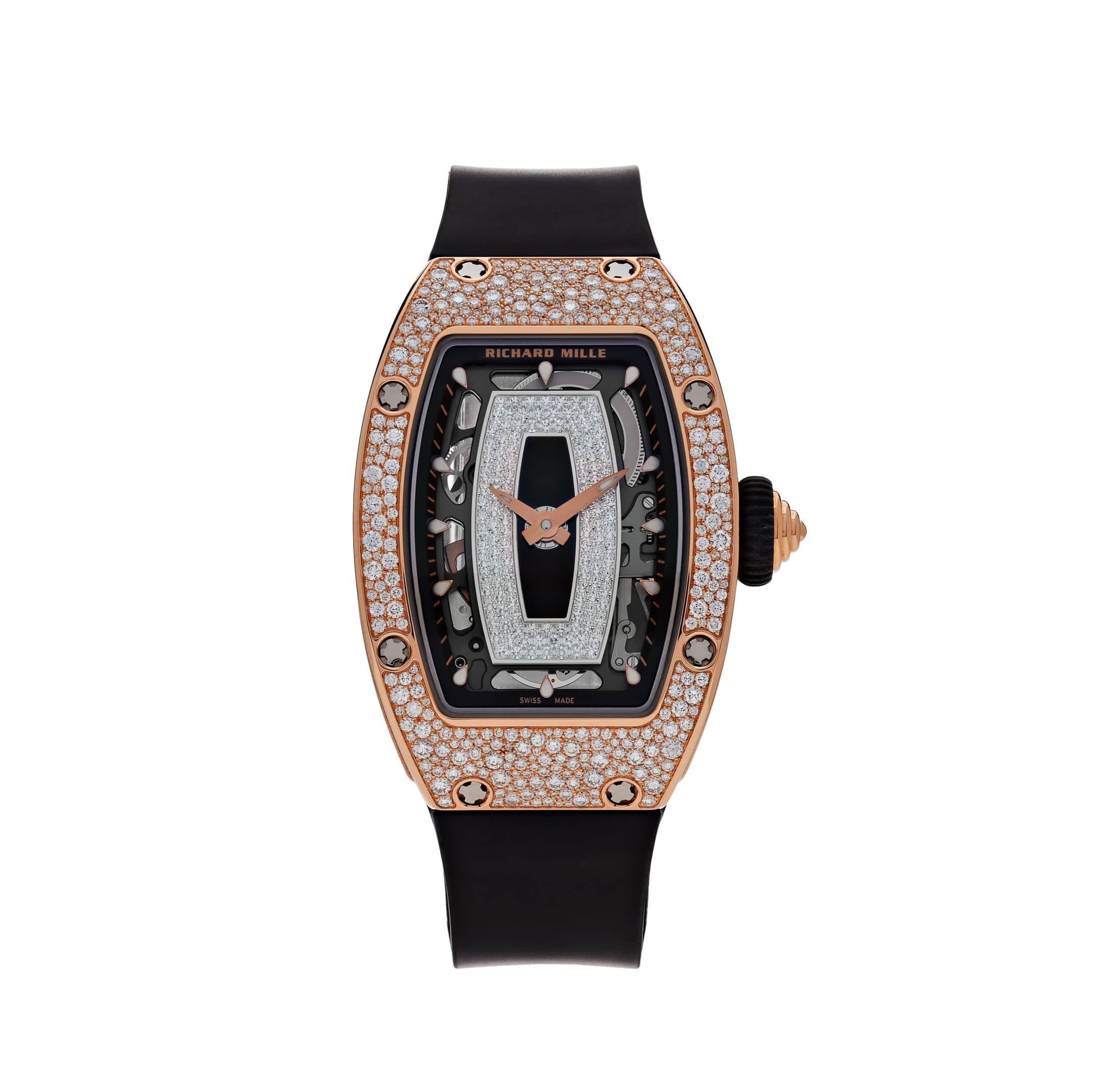 Richard Mille RM 07-01 Rose Gold Onyx Snow Diamond Set